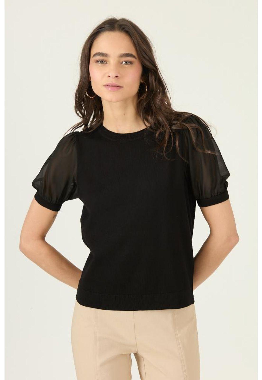 Polera negra PRIVILEGE 2872-1