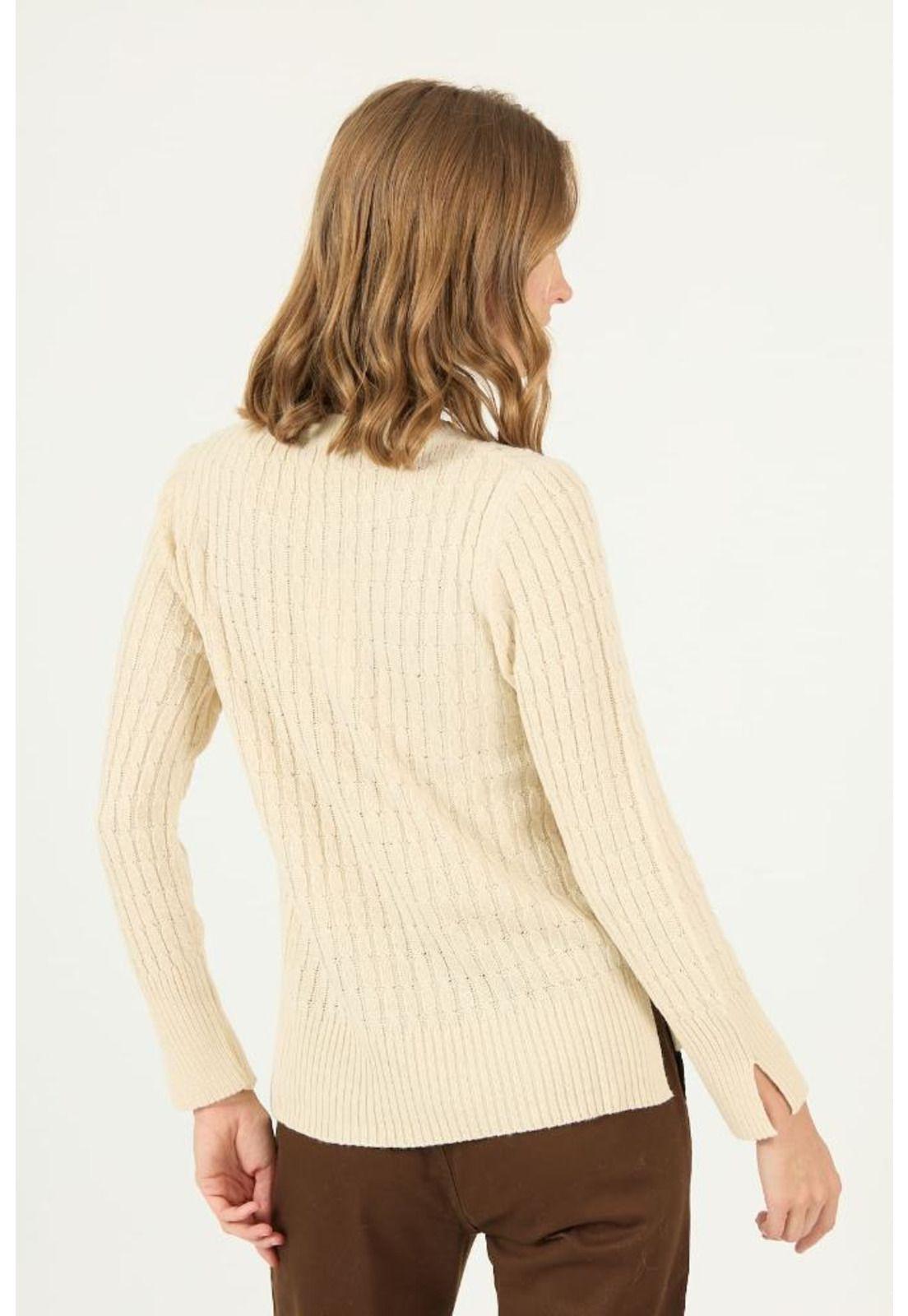 Sweater beige trenzado PRIVILEGE 2428-4