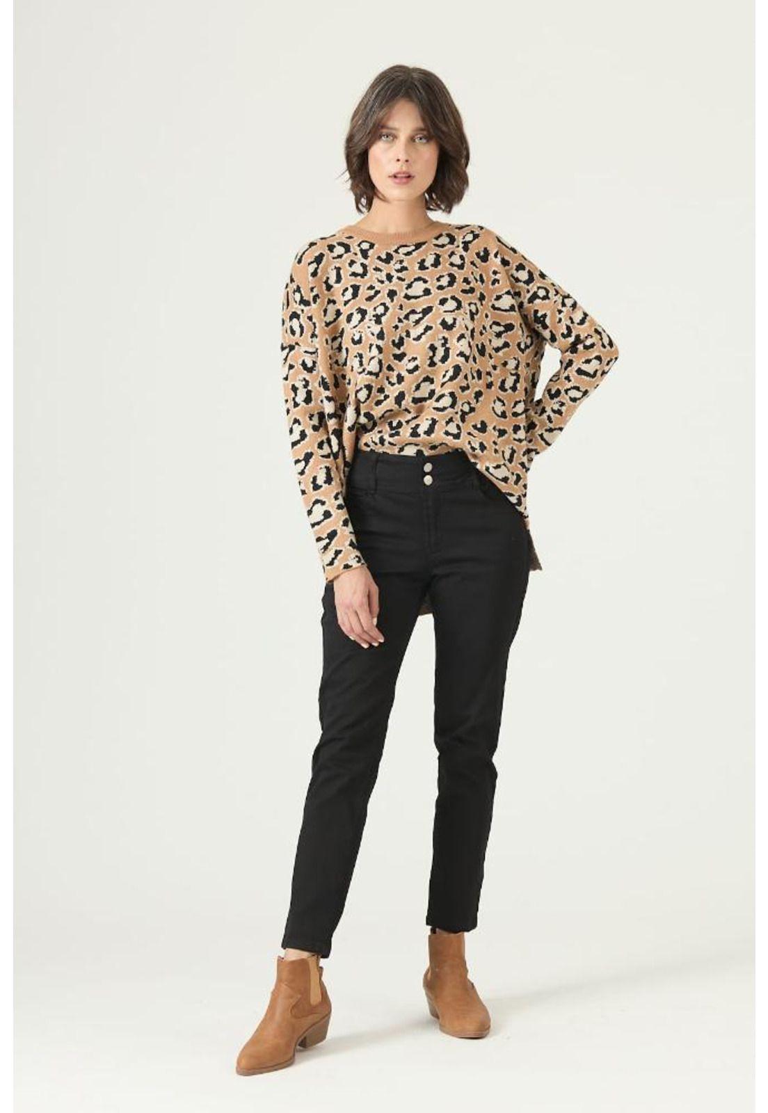 Pantalon skinny negro PRIVILEGE 2602-1