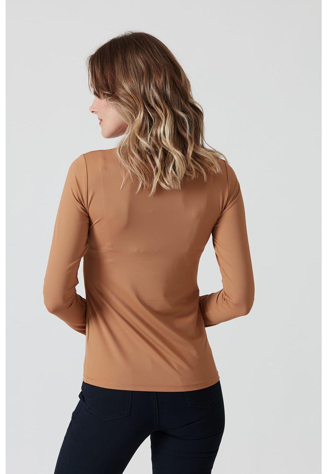 Polera poliamida caramelo-3