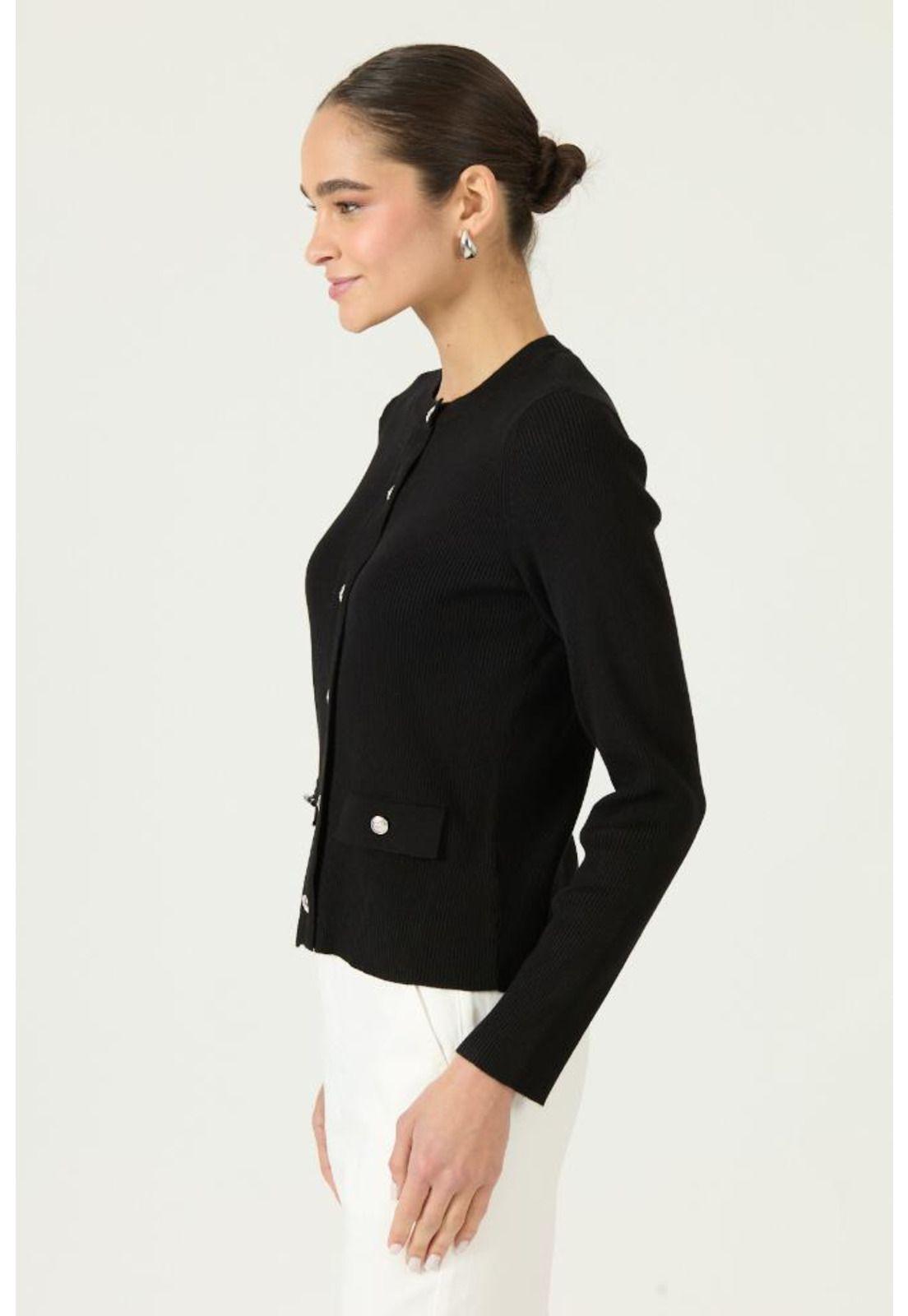 Cardigan negro PRIVILEGE 2952-2