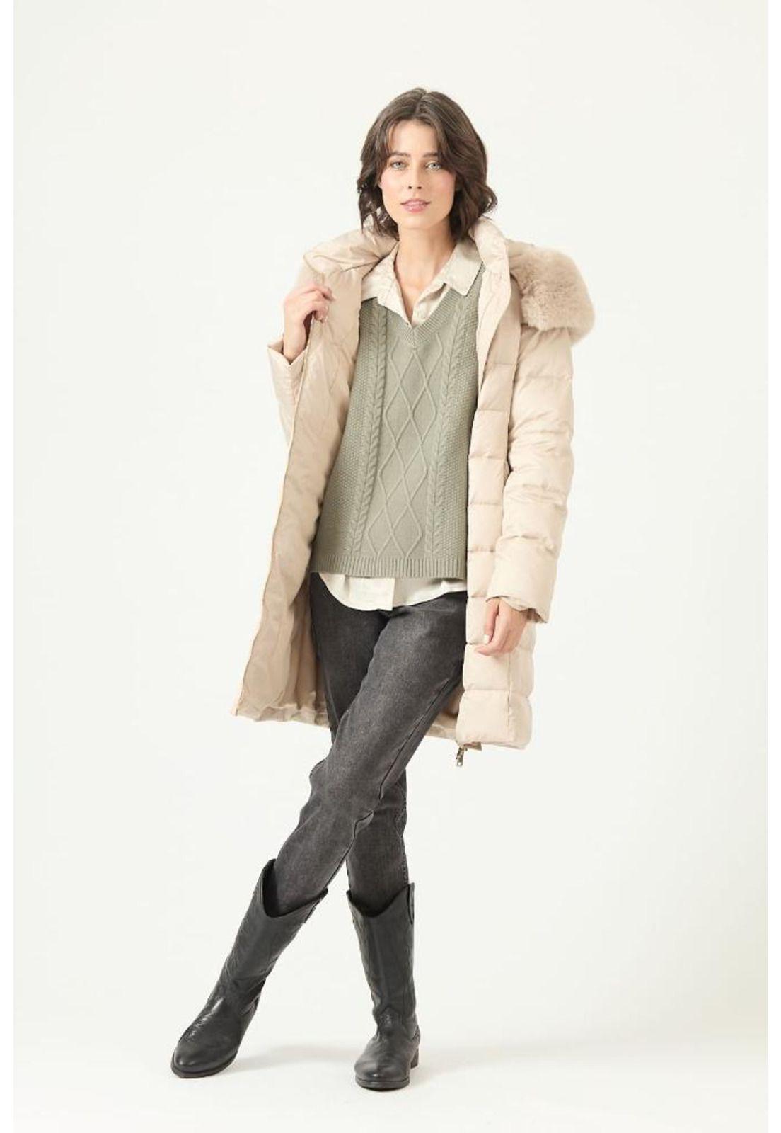 Parka beige PRIVILEGE 2739-1