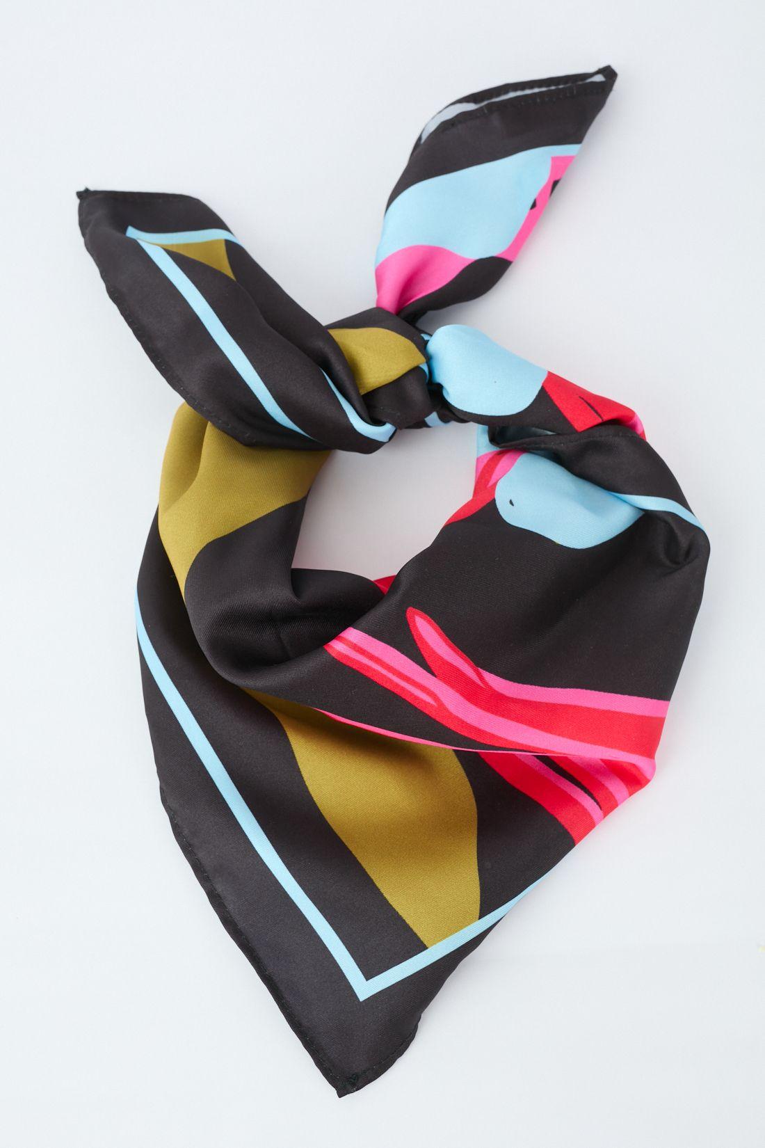 Pañuelo Estampado Negro Cod 7701206-0
