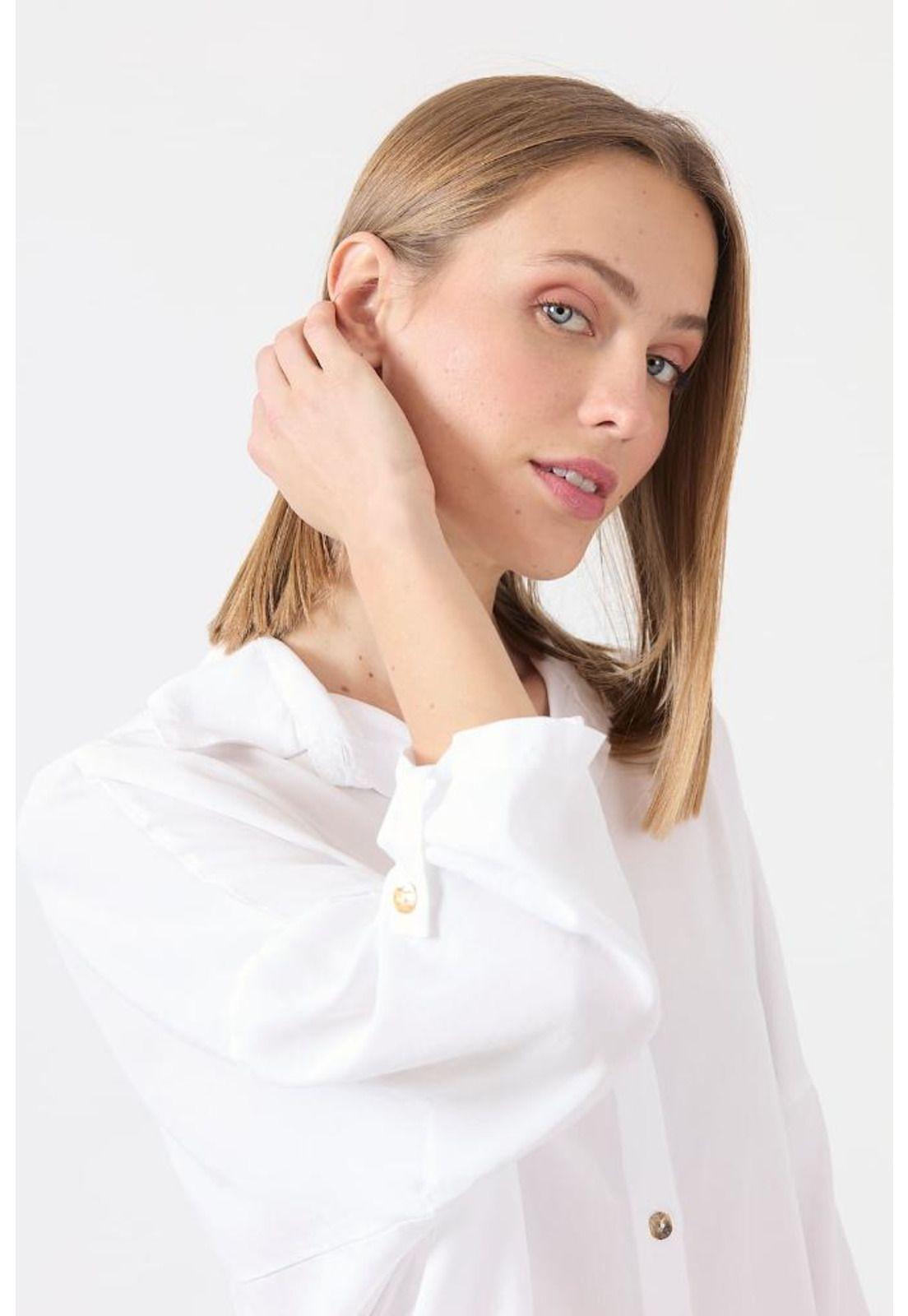 Blusa de tencel blanca PRIVILEGE 1196-2