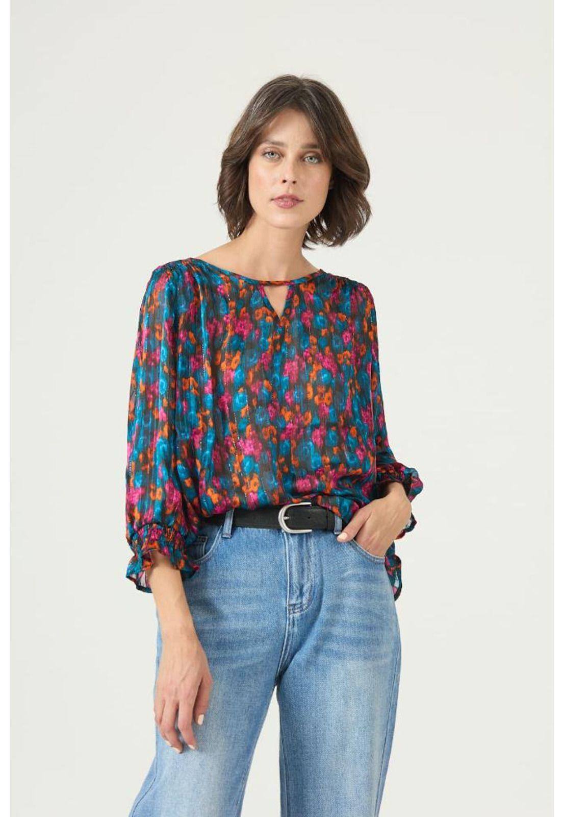 Blusa multicolor estampada PRIVILEGE 2637-1