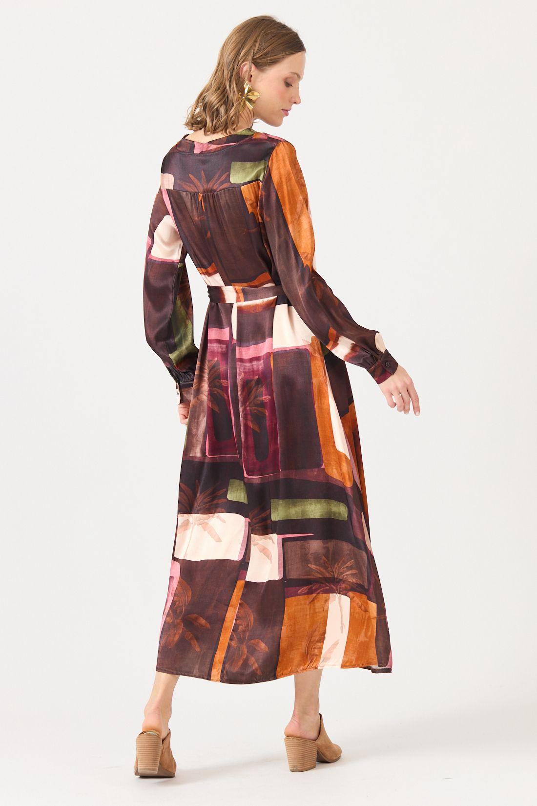 Vestido Estamplado Café Cod 4005926-3