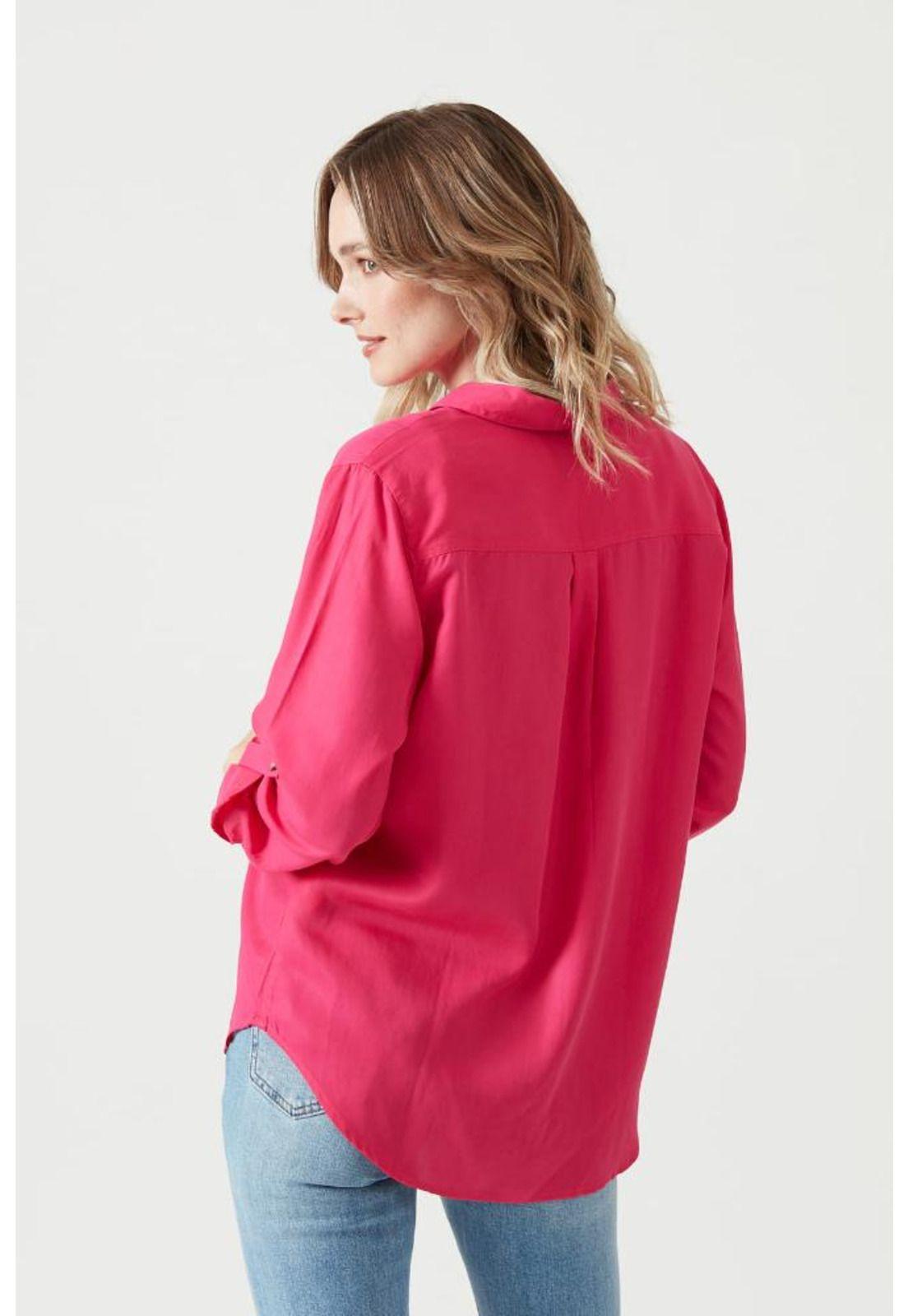Blusa de tencel fucsia PRIVILEGE 856-3