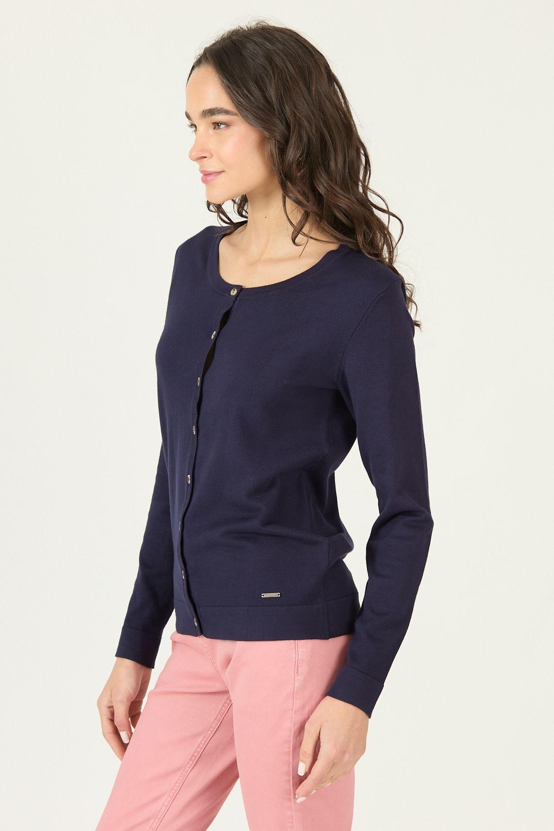 Cardigan Azul Marino Cod 7900425-2