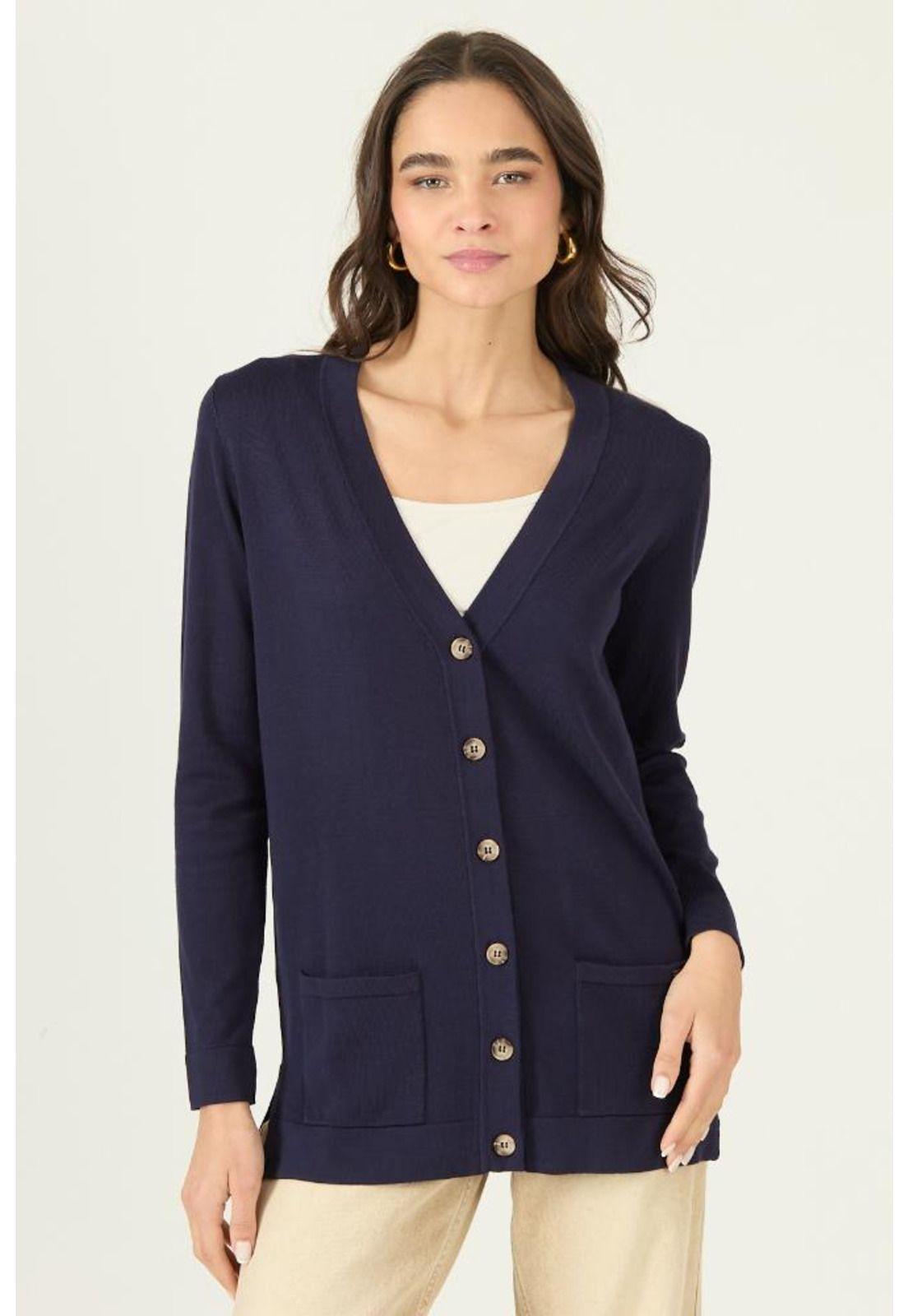 Cardigan azul marino PRIVILEGE 2981-1