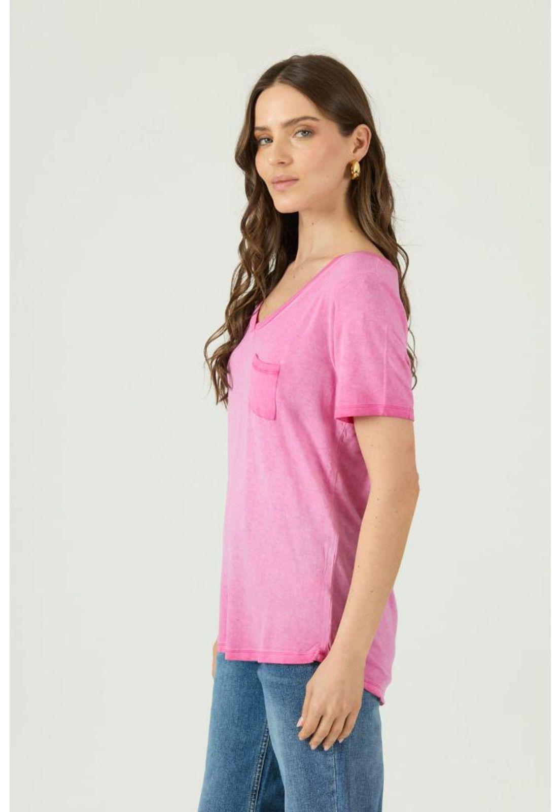 Polera fucsia manga corta PRIVILEGE-3