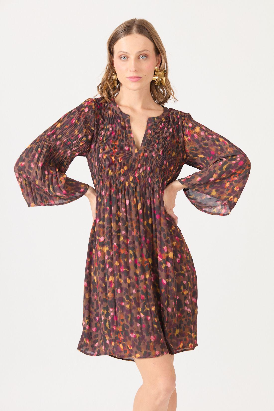 Vestido Estamplado Café Cod 4005906-0