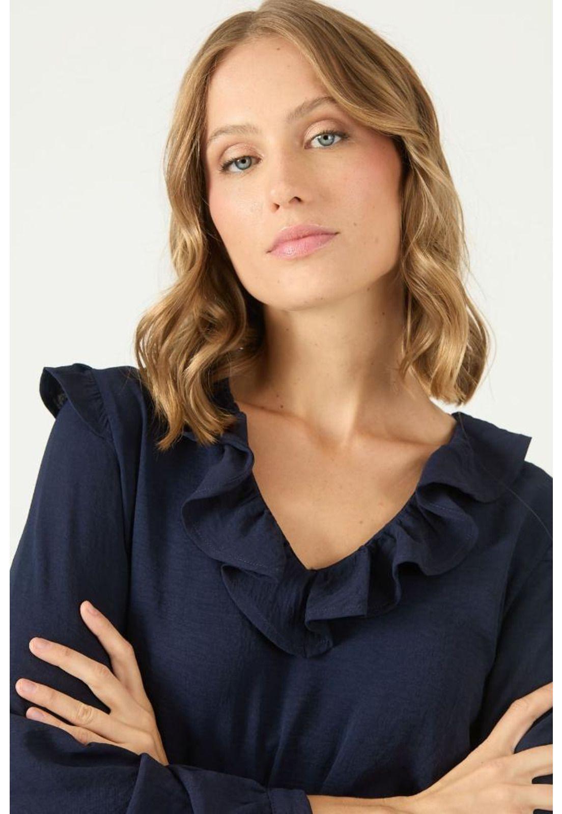 Blusa azul marino PRIVILEGE 2147-1