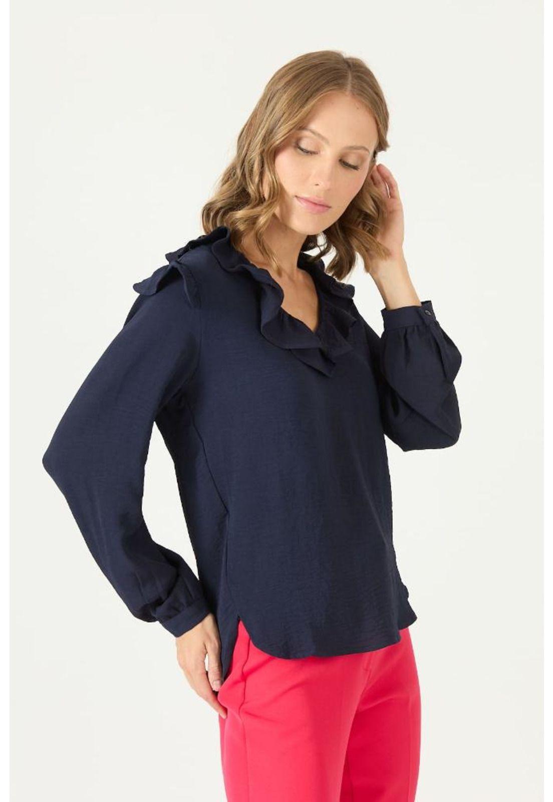 Blusa azul marino PRIVILEGE 2147-3