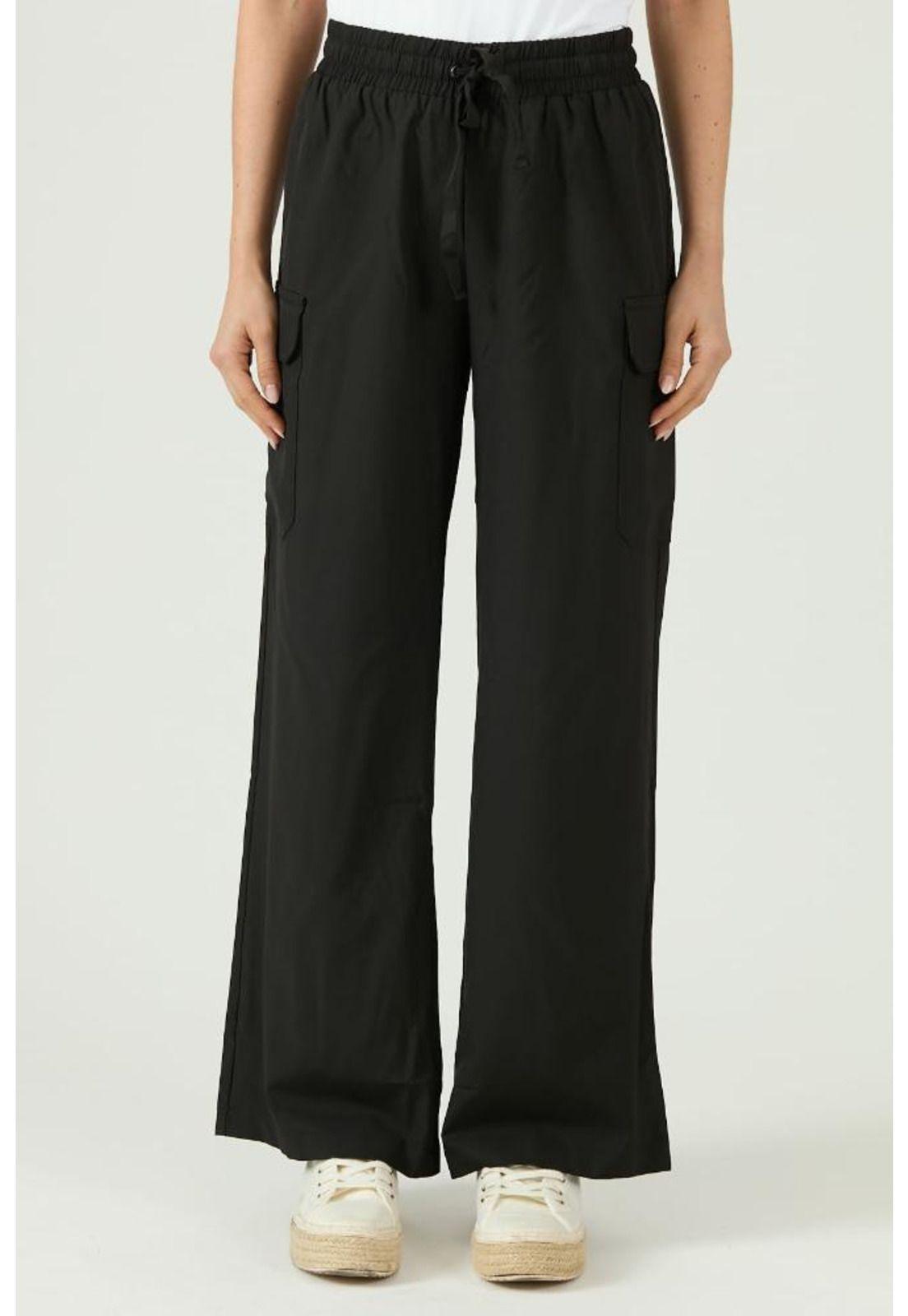 Pantalon regular negro PRIVILEGE 1091-2