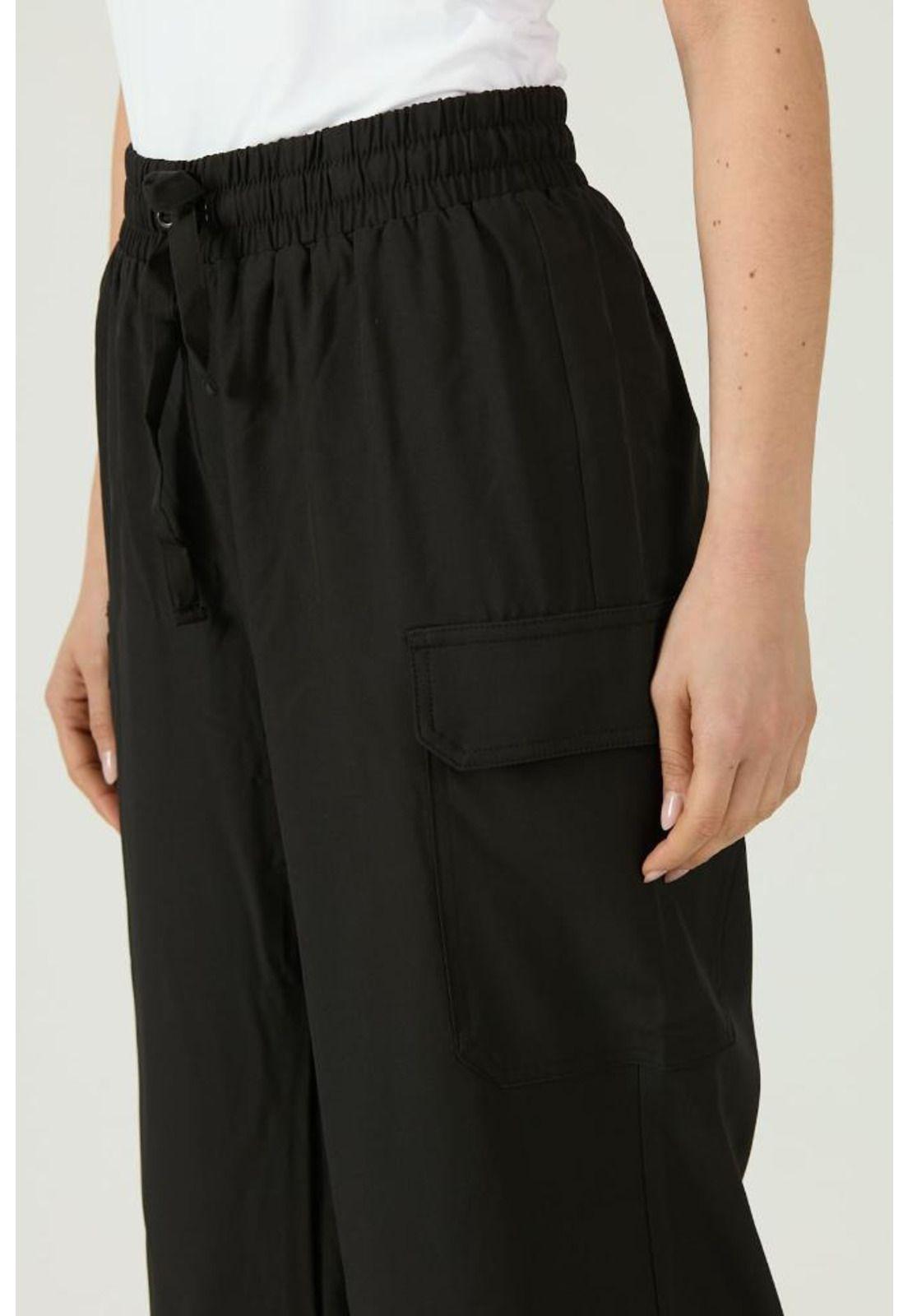 Pantalon regular negro PRIVILEGE 1091-4