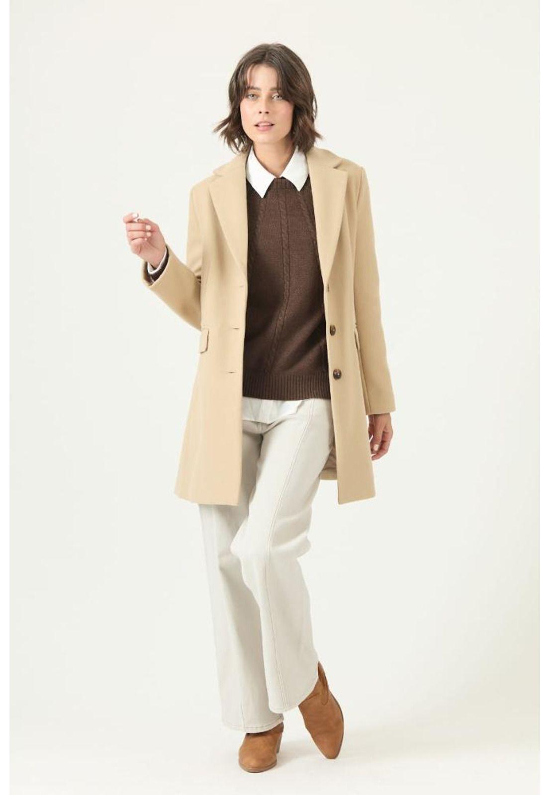 Abrigo beige PRIVILEGE 2724-0