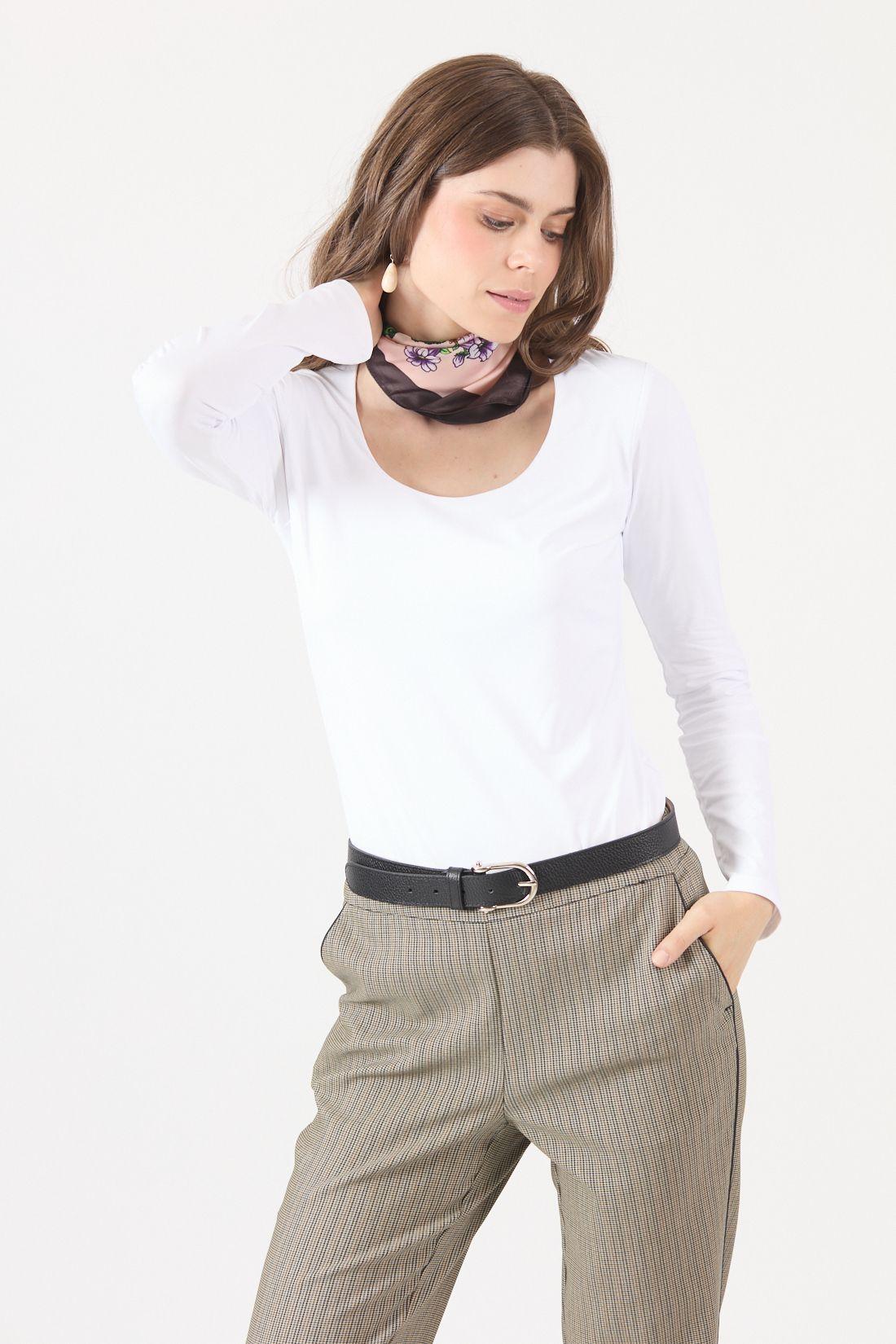 Polera Poliamida Blanca Cod 2800016-0
