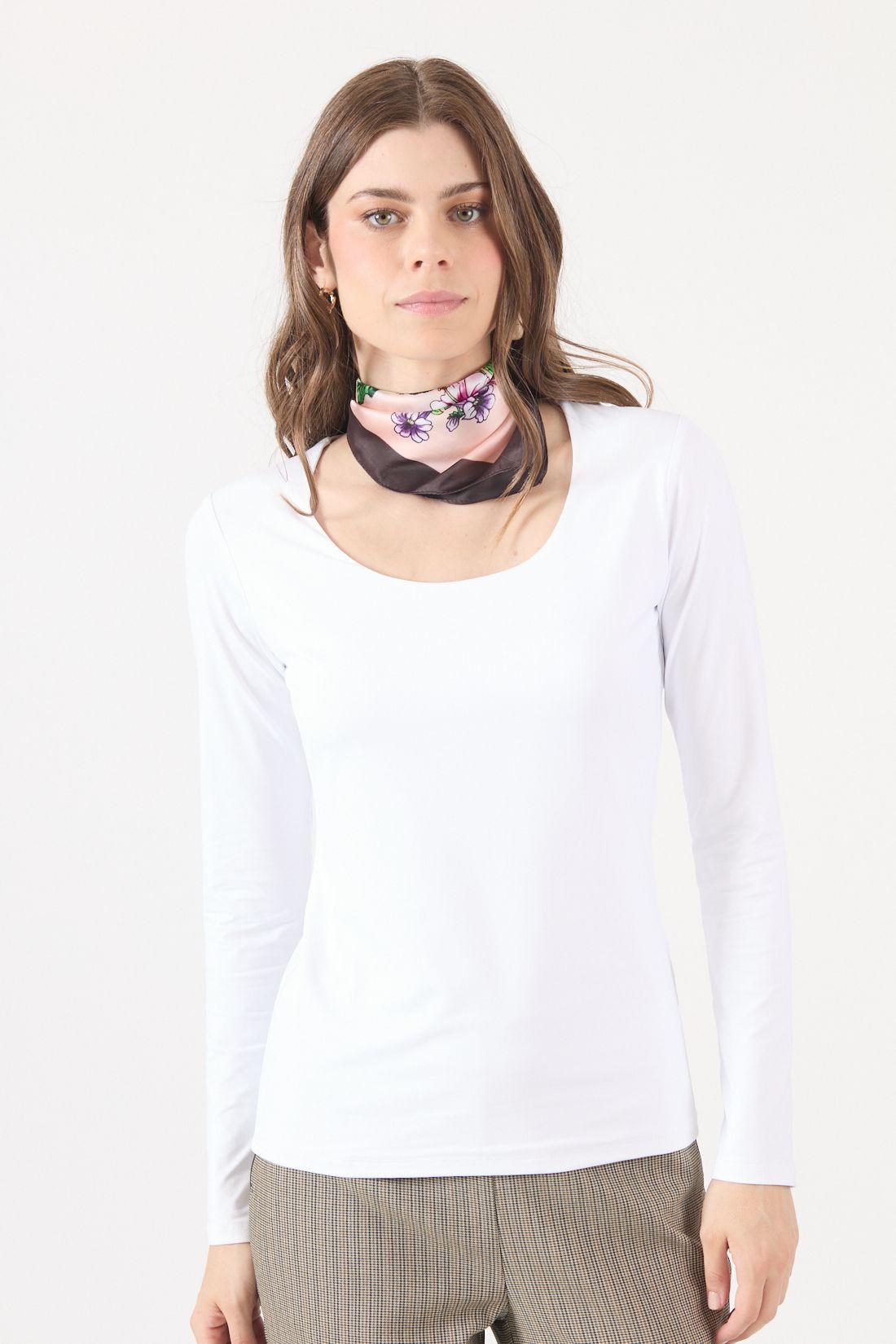 Polera Poliamida Blanca Cod 2800016-2
