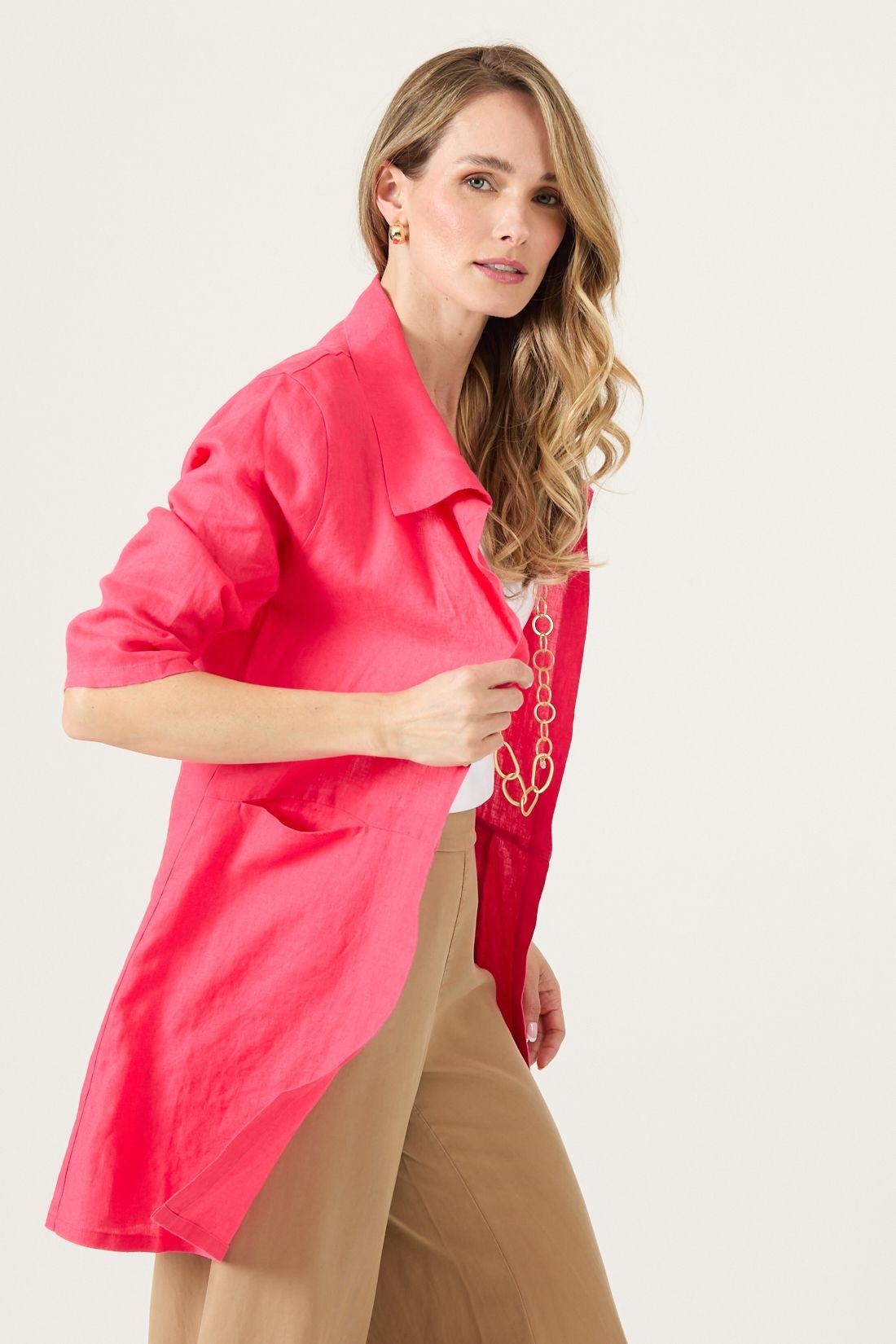 Tapado De Lino Fucsia Cod 1300955-2