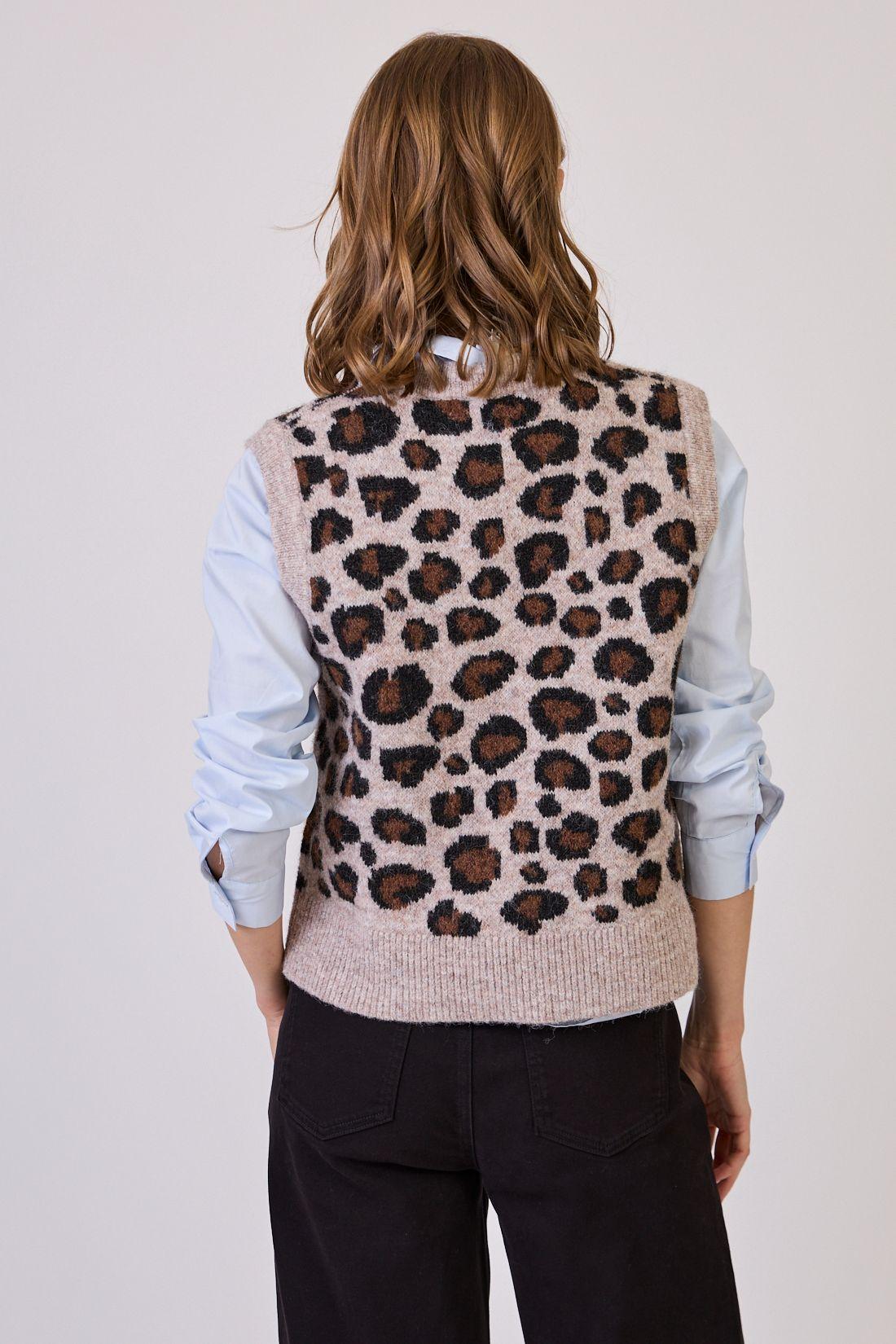 Sweater Con Lana Estamplado Beige Cod 5414826-3