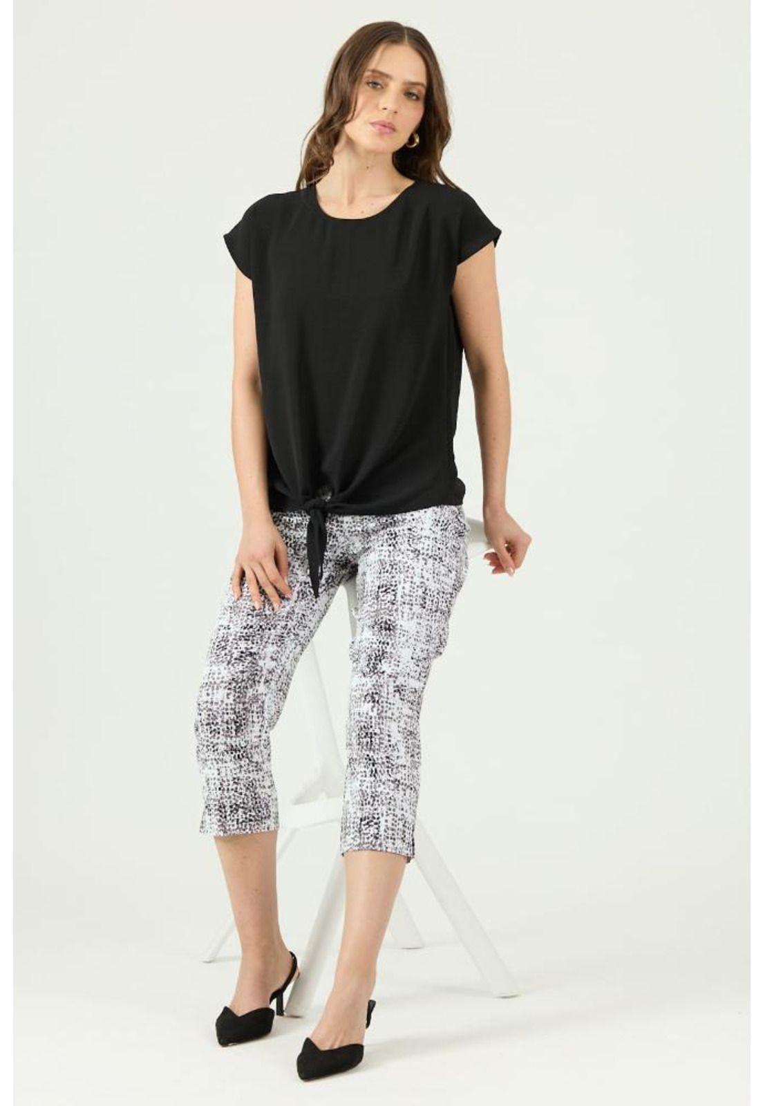 Leggings tubo blanca estampada PRIVILEGE 1086-0