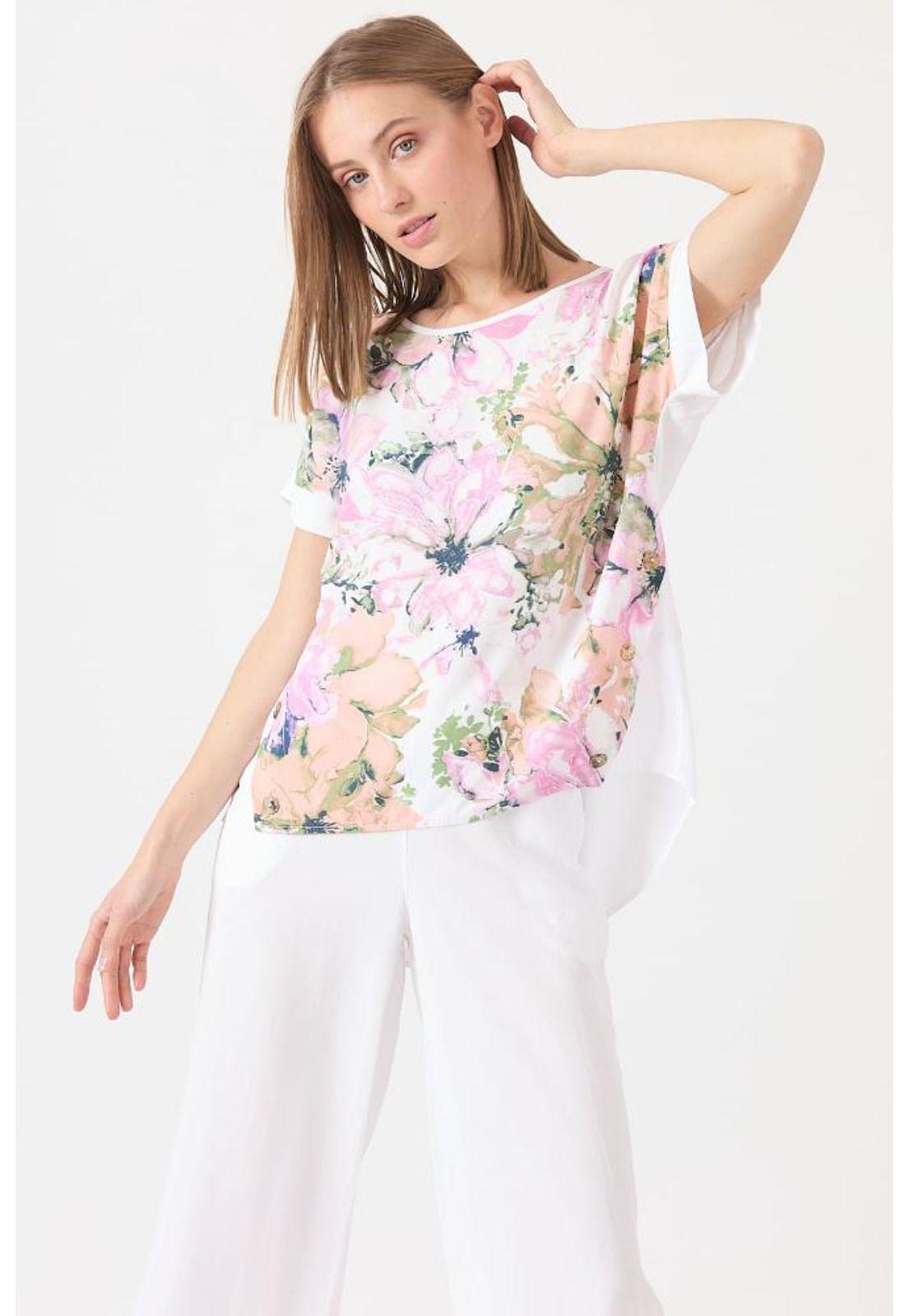 Blusa rosa estampada PRIVILEGE 1452-0