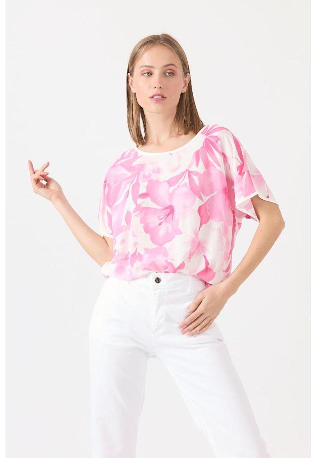 Blusa rosa estampada PRIVILEGE 1451-0