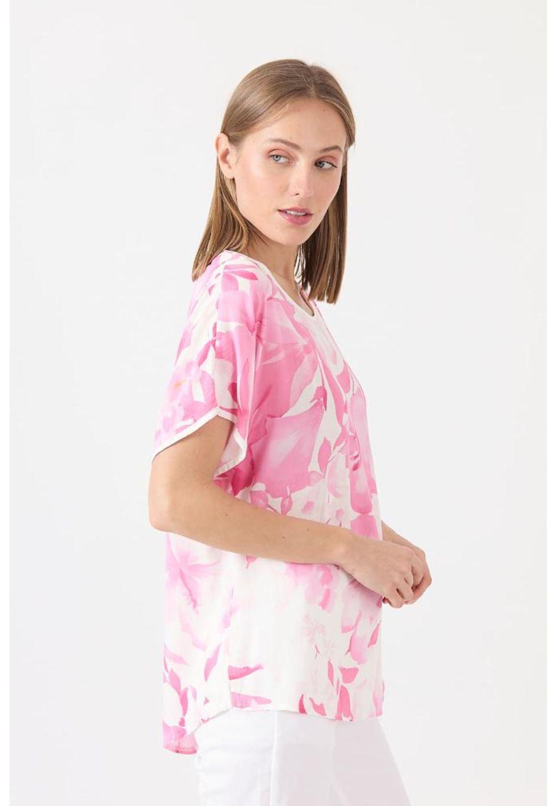 Blusa rosa estampada PRIVILEGE 1451-1