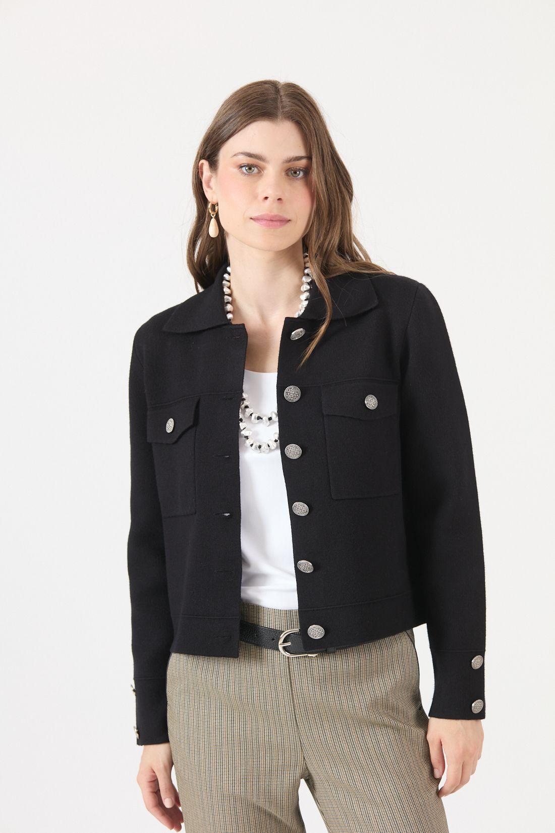Chaqueta Negra Cod 1535956-2