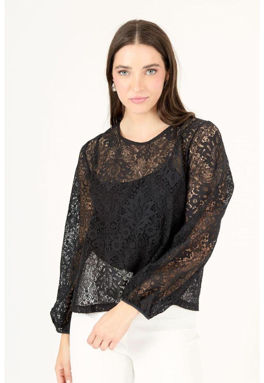 Blusa negra PRIVILEGE 2367-2