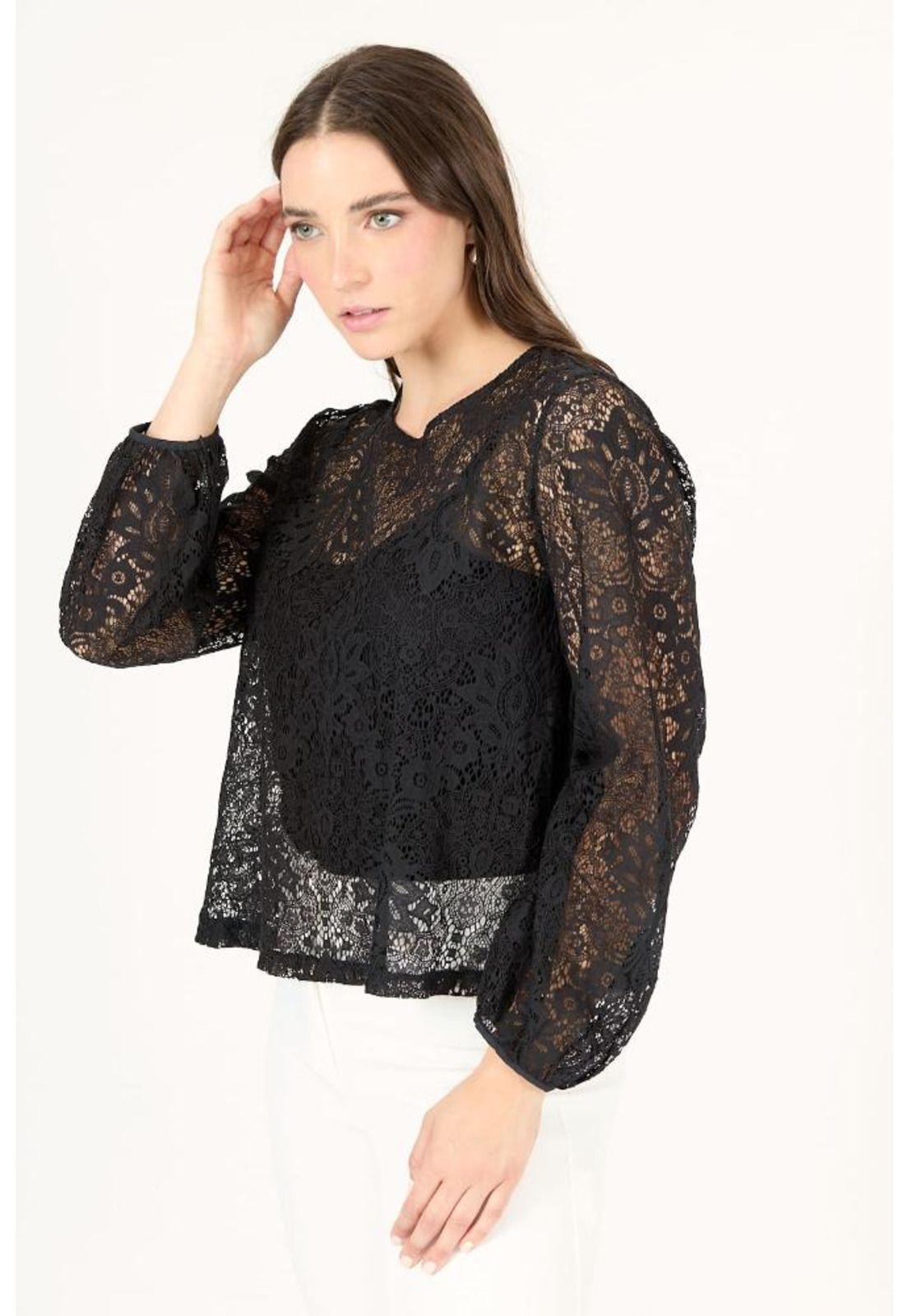 Blusa negra PRIVILEGE 2367-3