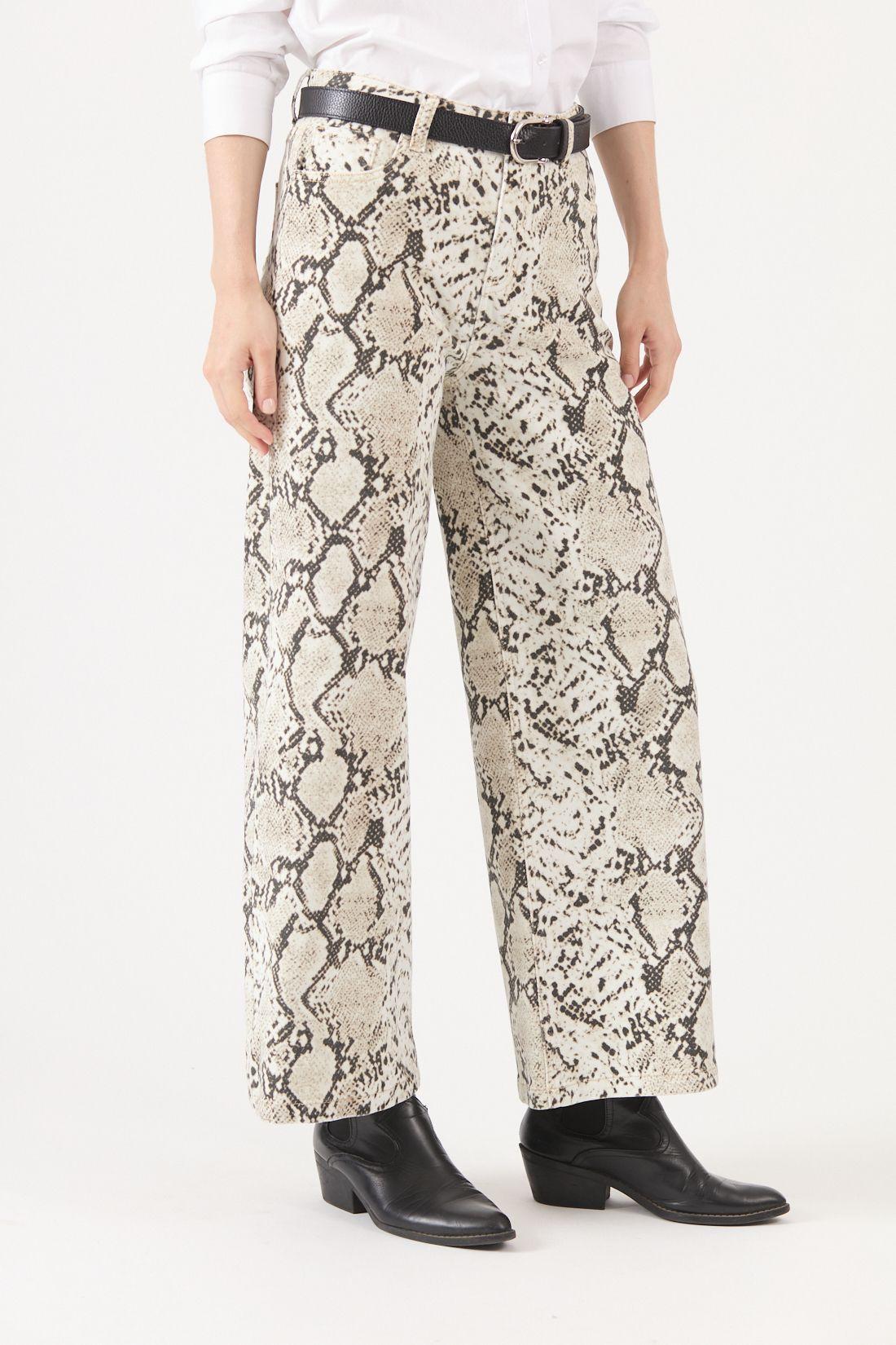 Jeans Animal Print Crudo Cod 2400506-2