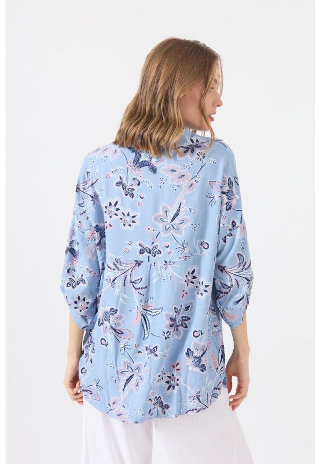 Blusa denim estampada PRIVILEGE 1205-3