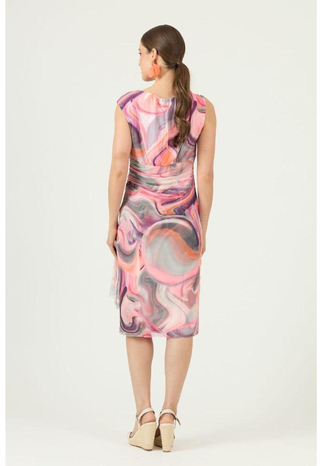 Vestido rosa estampado PRIVILEGE 1408-3