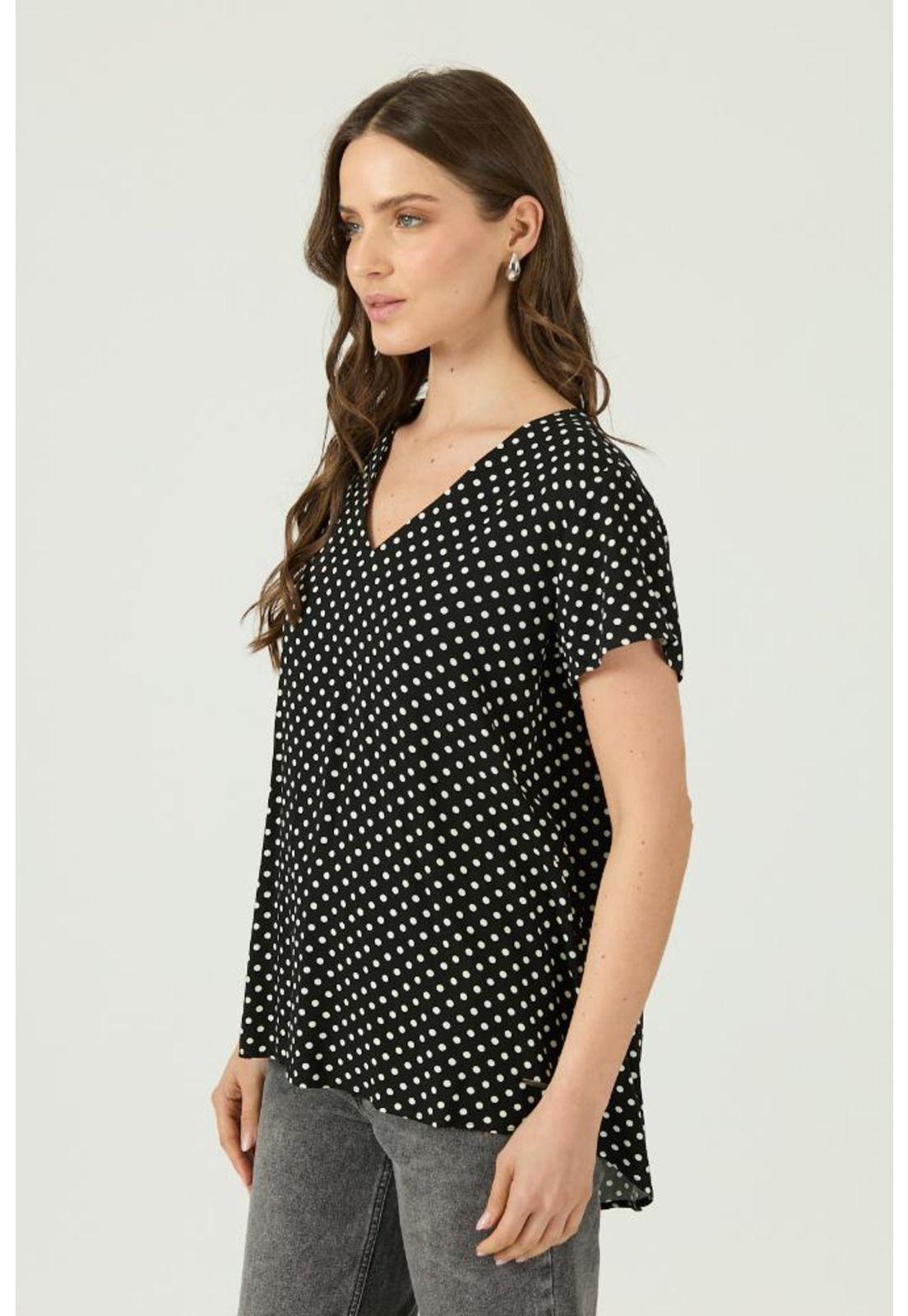 Blusa bicolor estampada PRIVILEGE 1605-3