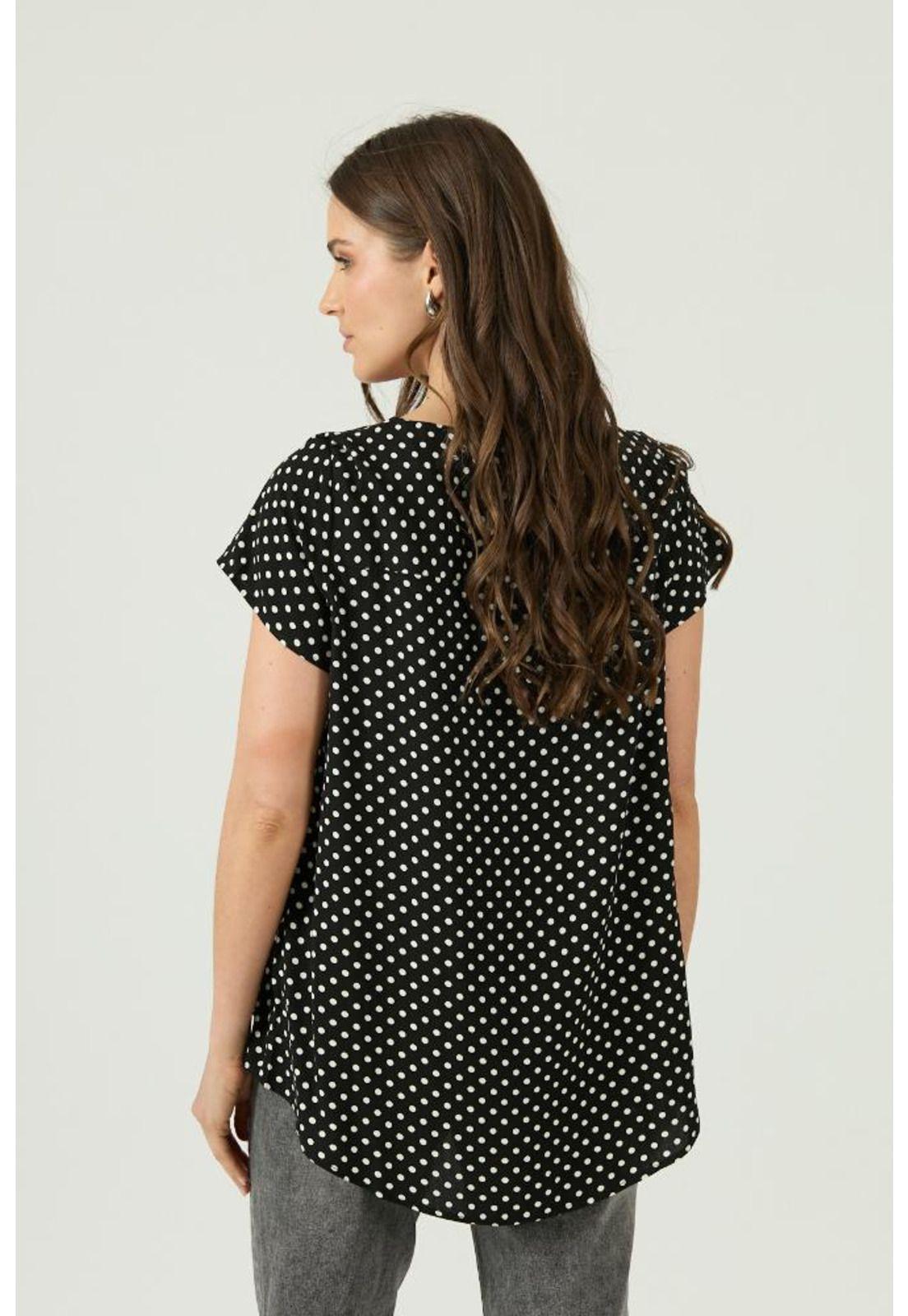 Blusa bicolor estampada PRIVILEGE 1605-4