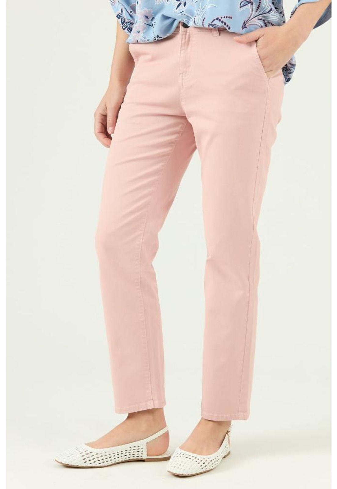Pantalon slim rosa PRIVILEGE 409-1