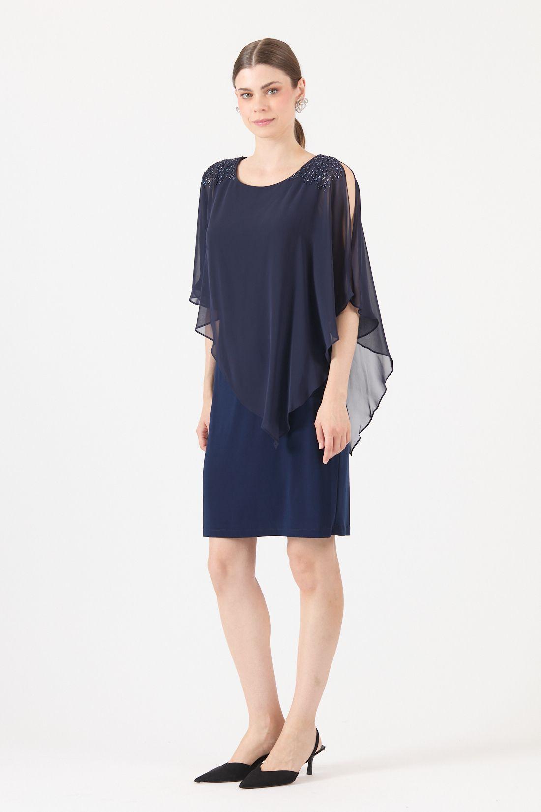 Vestido Azul Cod 0702376-2