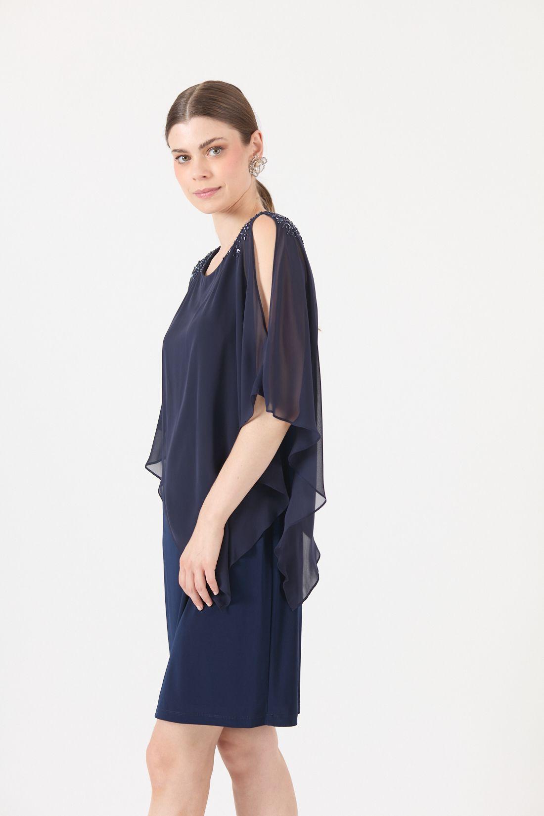 Vestido Azul Cod 0702376-4