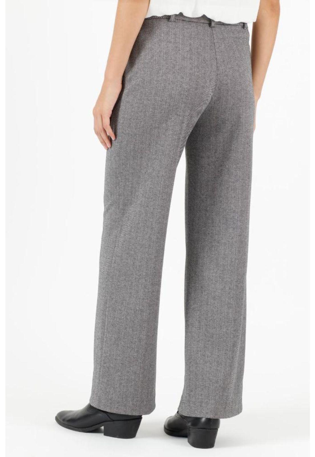 Pantalon wide leg gris estampado PRIVILEGE 752-2