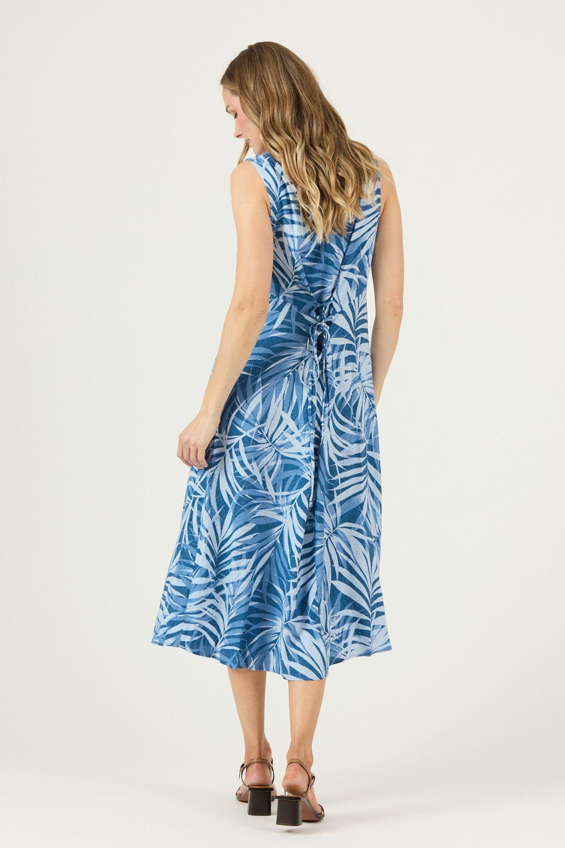 Vestido Estampado Azul Cod 4005695-4
