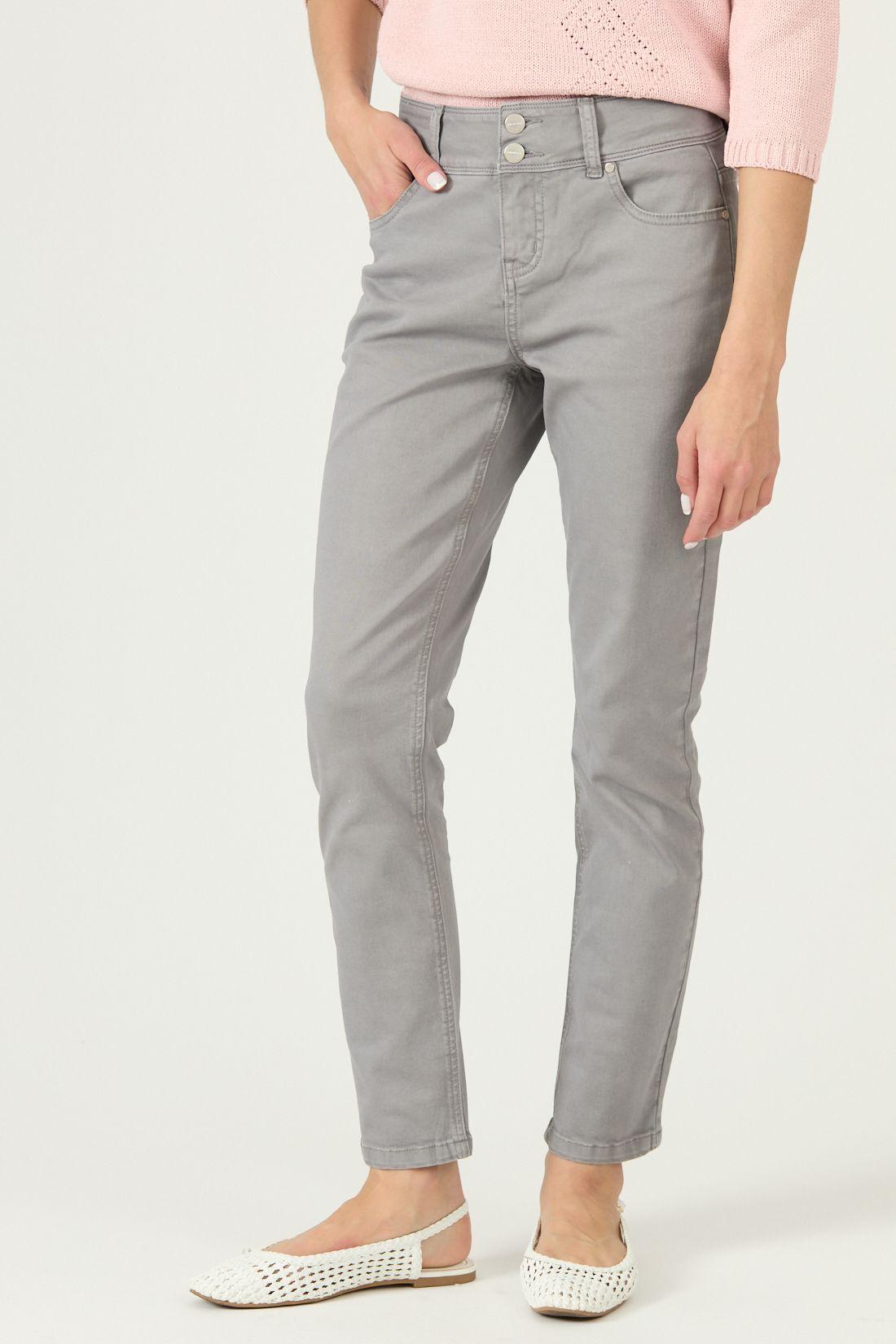 Pantalon Skinny Gris Cod 0200065-0