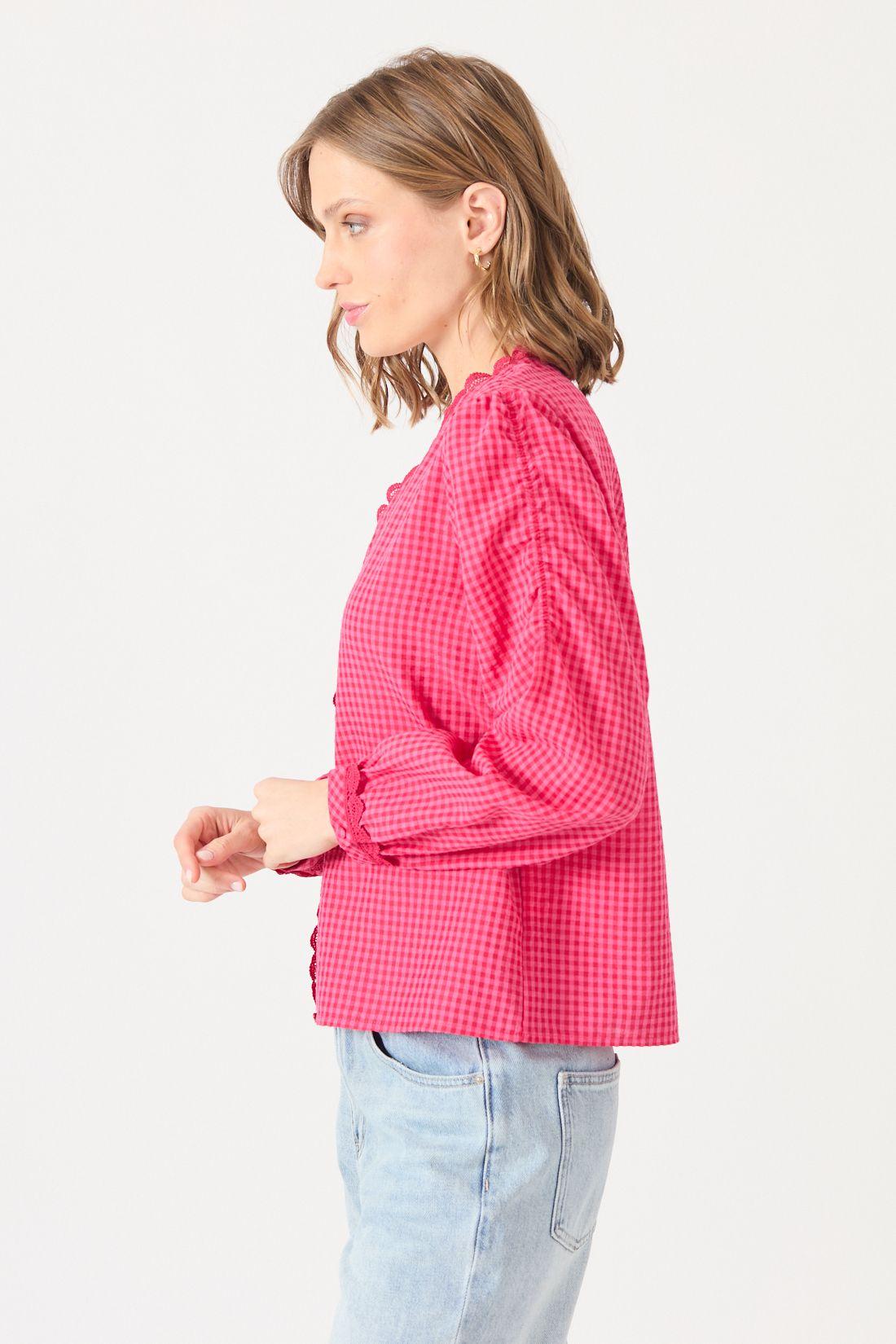 Blusa Cuadrille Fucsia Cod 4520726-3