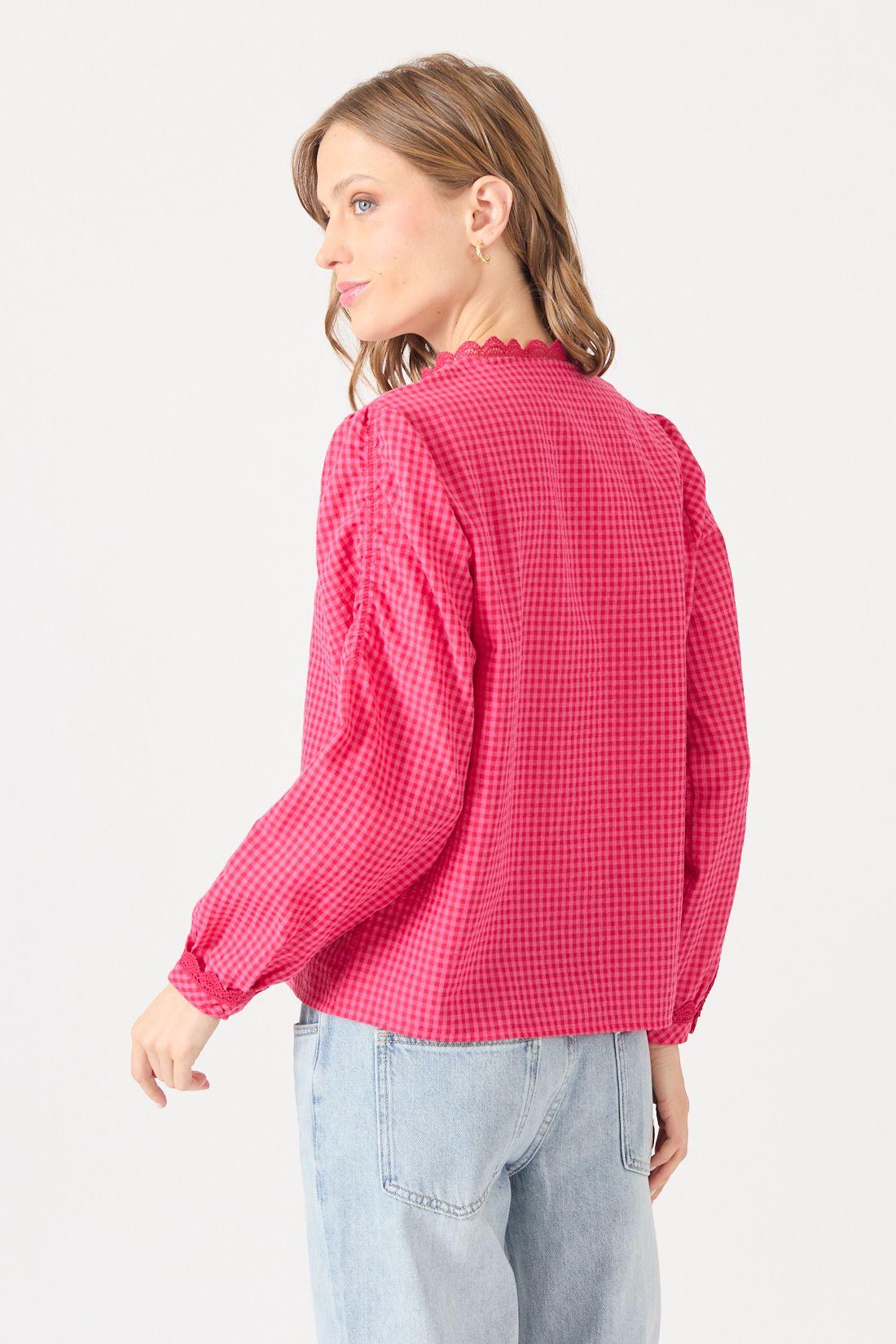 Blusa Cuadrille Fucsia Cod 4520726-4