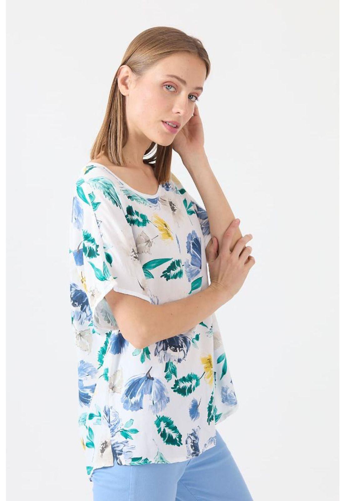 Blusa blanca estampada PRIVILEGE 1200-2