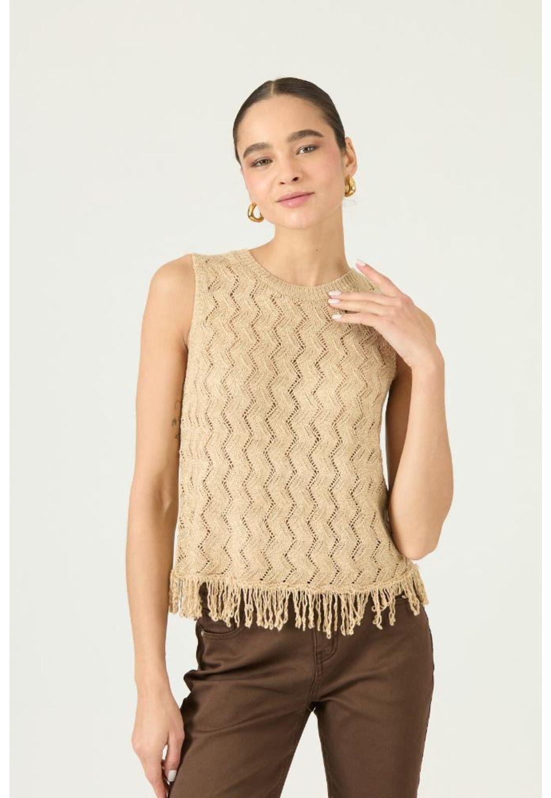 Top tejida oro trenzas PRIVILEGE 2975-1