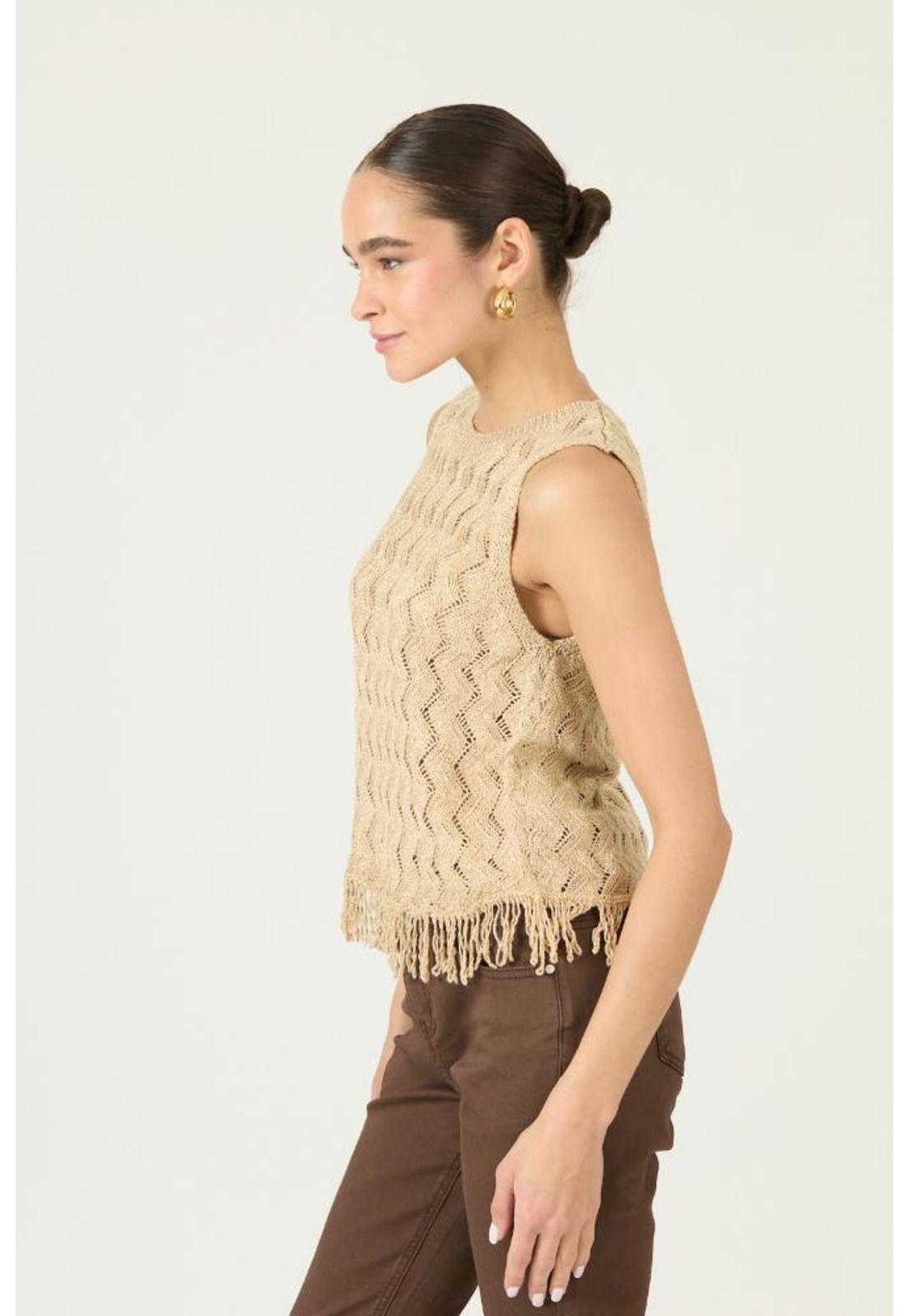 Top tejida oro trenzas PRIVILEGE 2975-2
