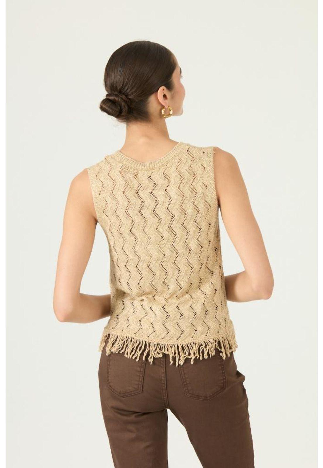 Top tejida oro trenzas PRIVILEGE 2975-3