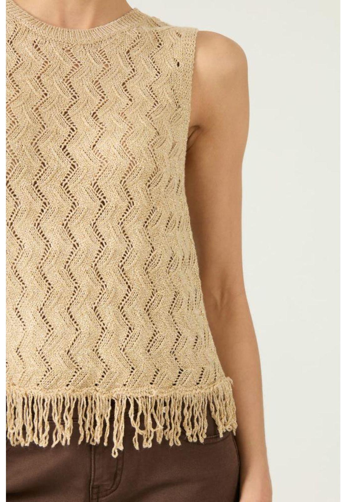 Top tejida oro trenzas PRIVILEGE 2975-4