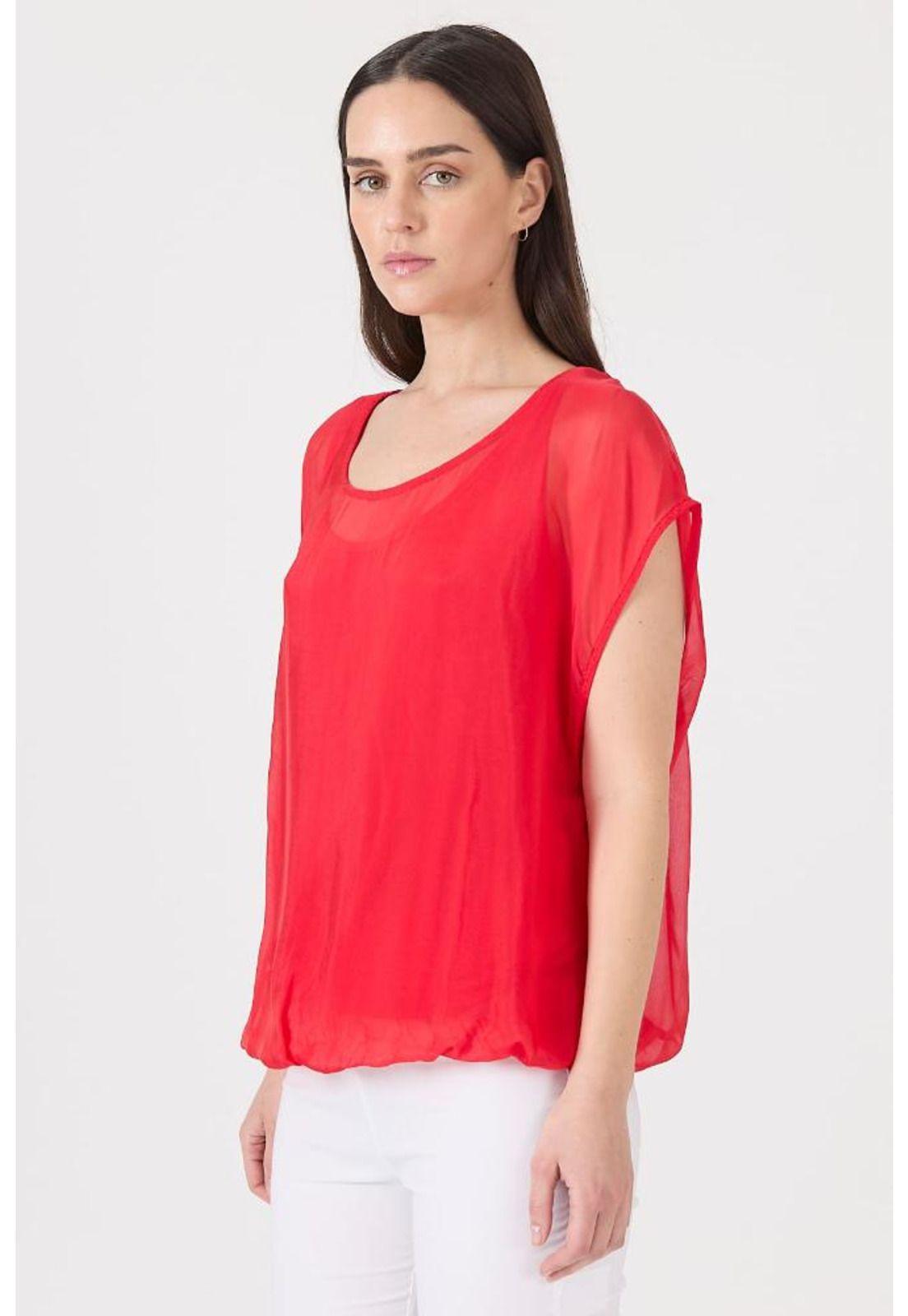 Blusa con seda roja PRIVILEGE 1444-2